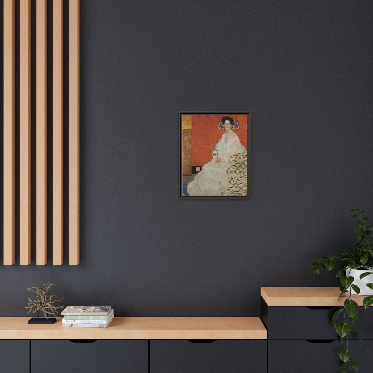 Fritza Riedler by Gustav Klimt Framed Matte Canvas Wall Art Print
