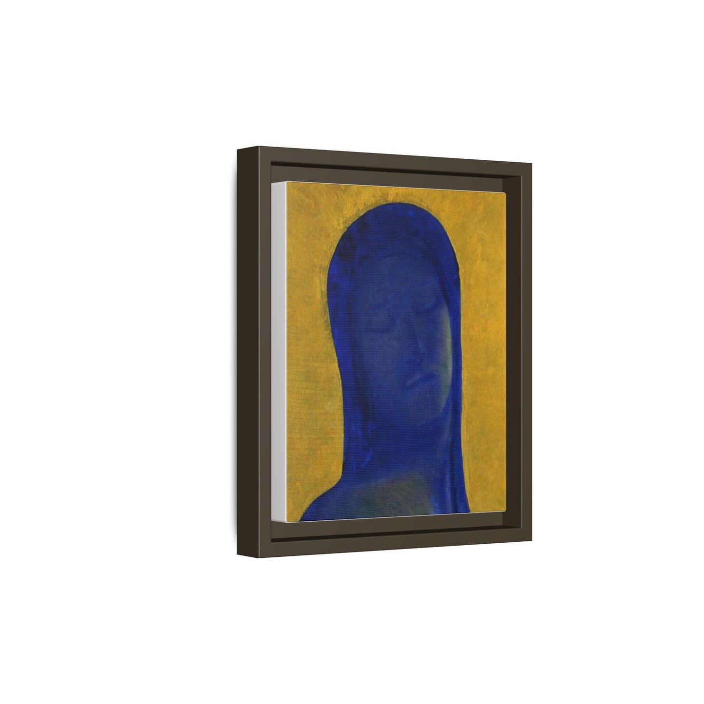 Closed Eyes by Odilon Redon Framed Matte Canvas Wall Art Print