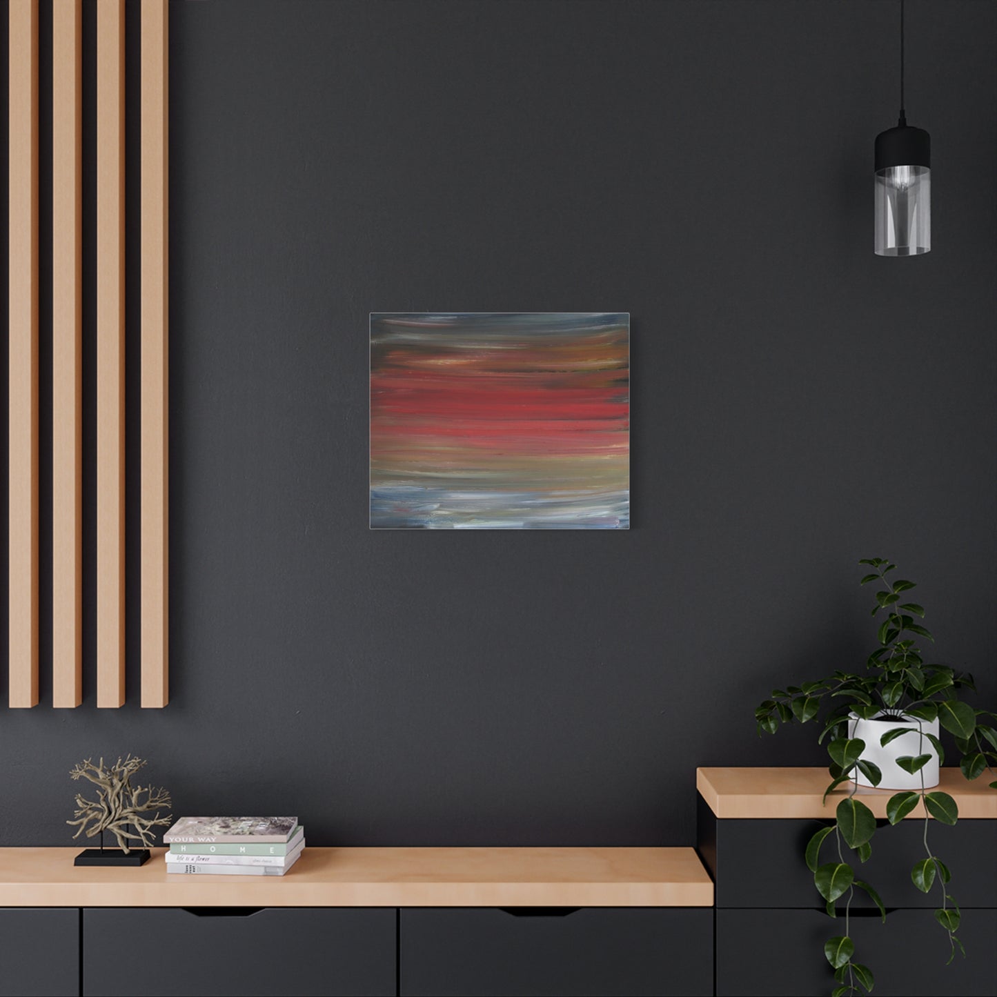 Misty morning by Norman Barrett Matte Canvas Print Wall Art