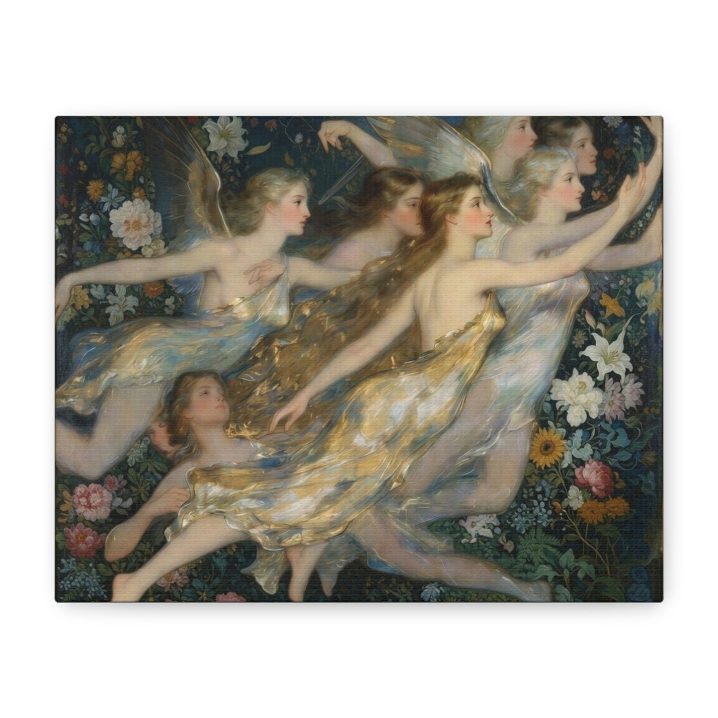 Vintage Fairy Dance Matte Canvas Wall Art