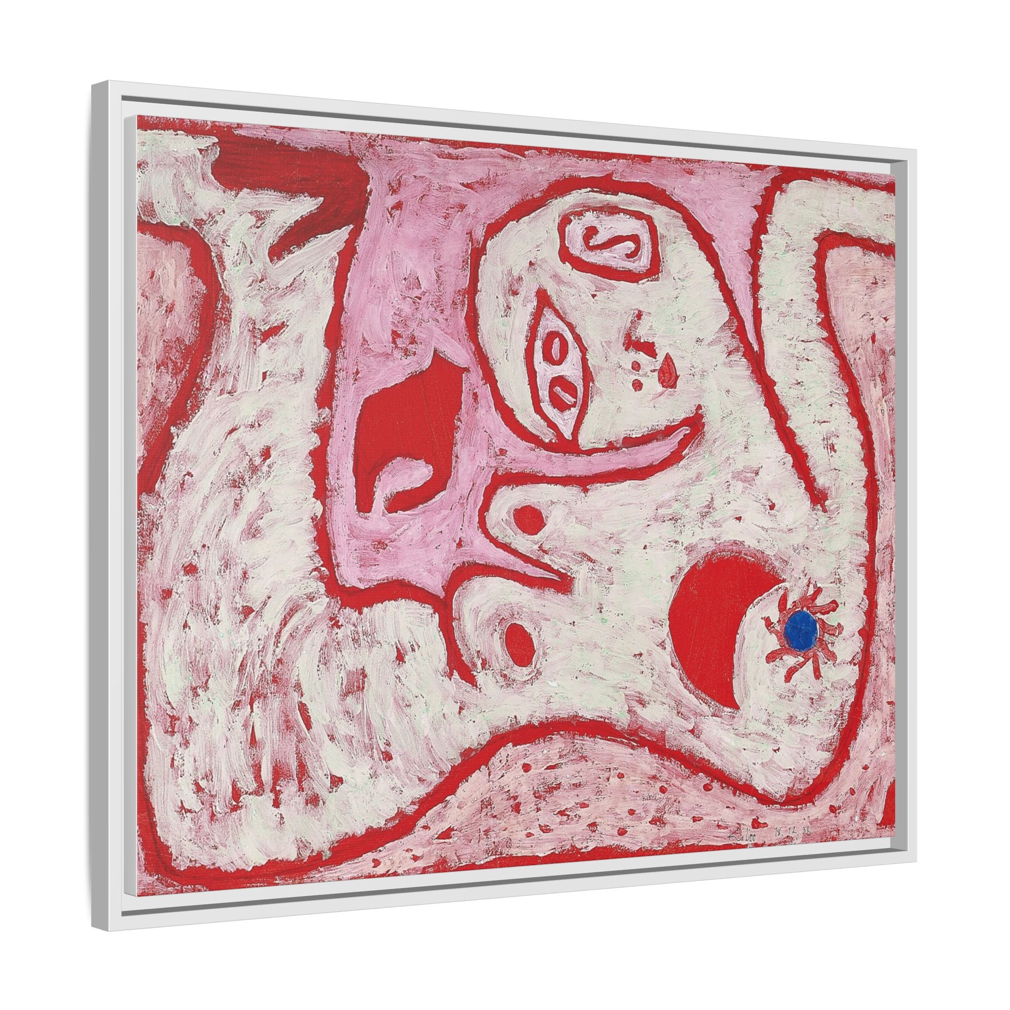 A Woman For Gods by Paul Klee Matte Canvas Framed Wall Art Decor