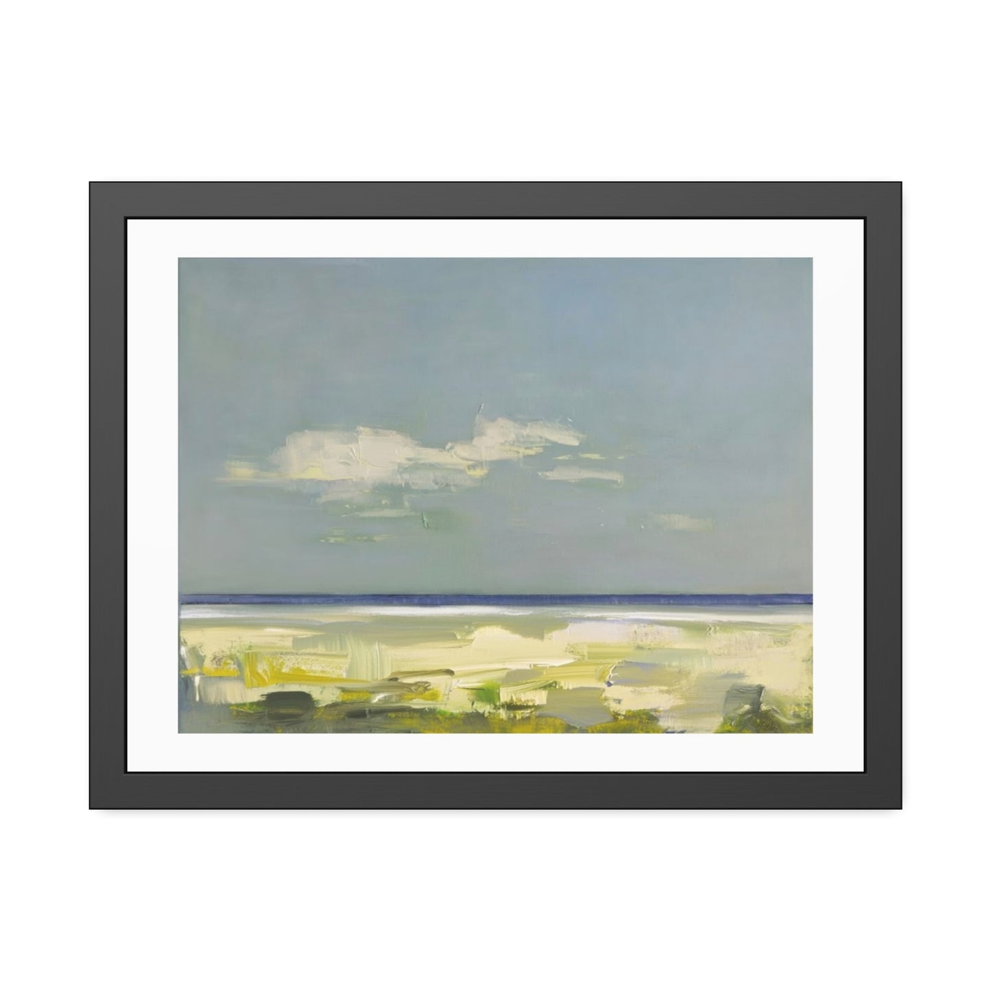 Framed Beach Print Poster — Coastal Landscape Wall Art