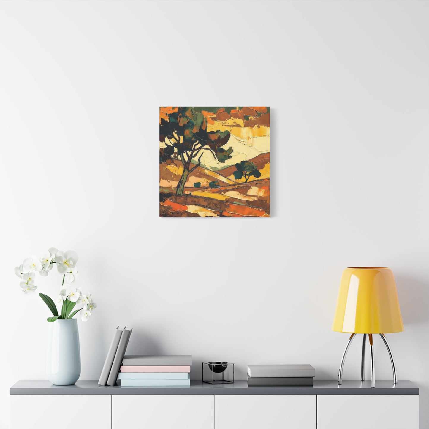 Abstract Autumn Landscape Canvas