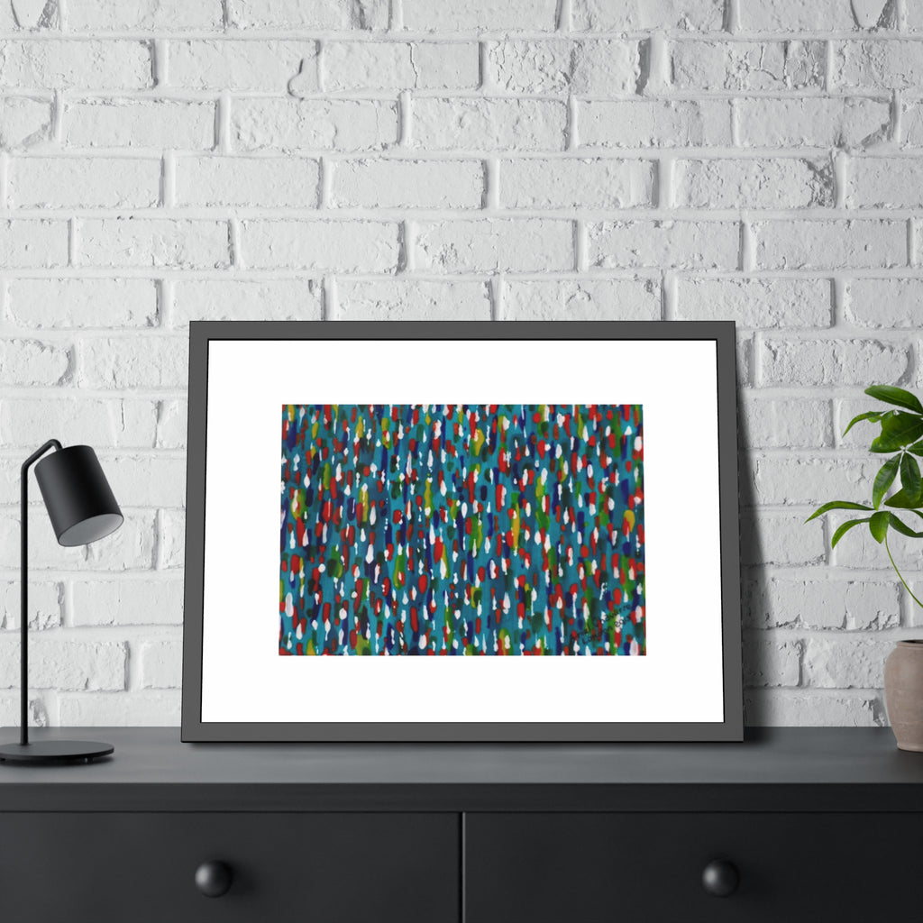 Colours Of The Soul Reflecting On Water by Ariel Chavarro Avila Framed Wall Art Print