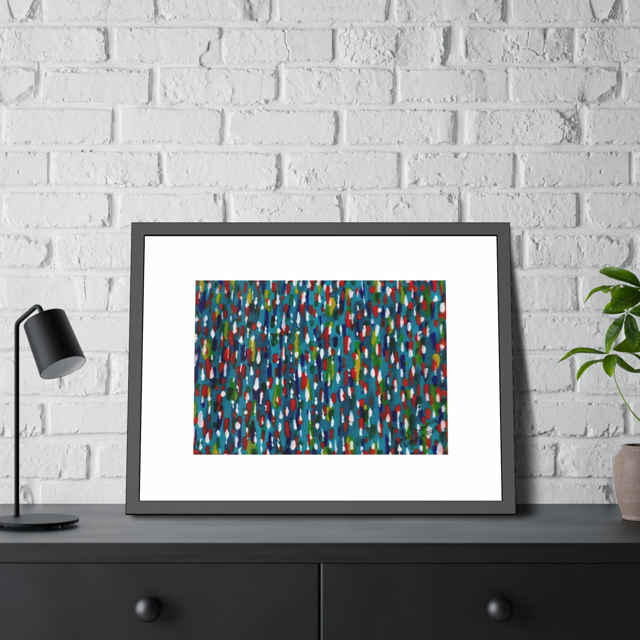 Colours Of The Soul Reflecting On Water by Ariel Chavarro Avila Framed Wall Art Print