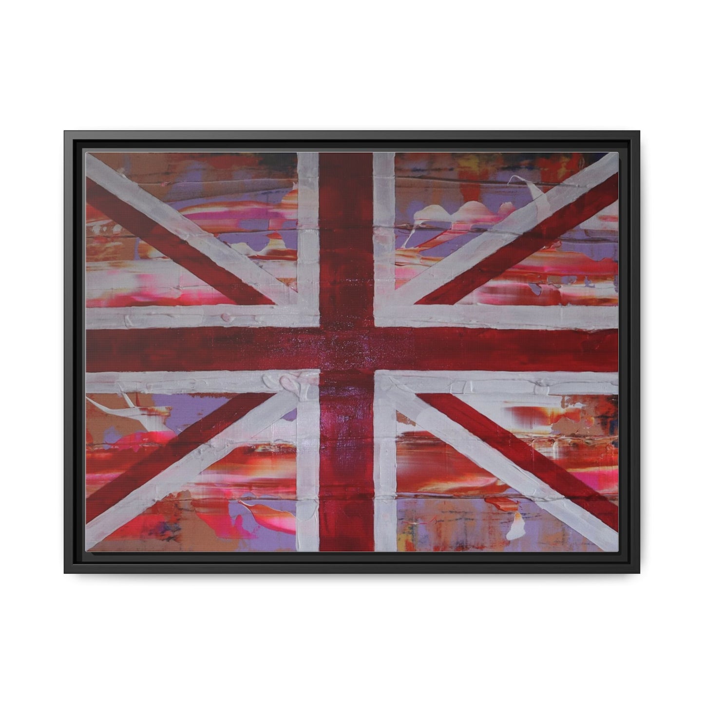 Union Jack is back! by Norman Barrett Framed Matte Canvas Print Wall Art