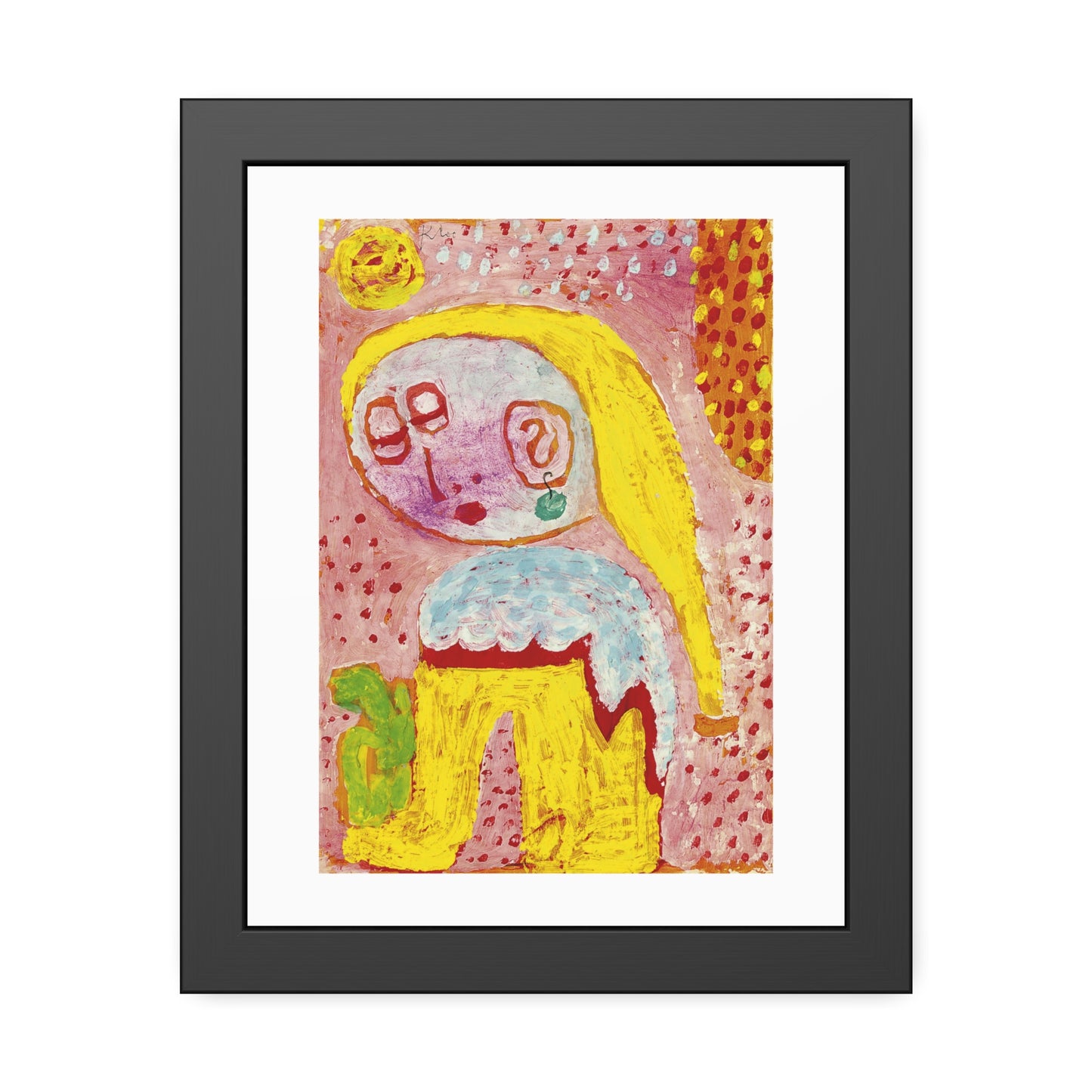Magdalena vor der Bekehrung by Paul Klee Framed Abstract Wall Art Print