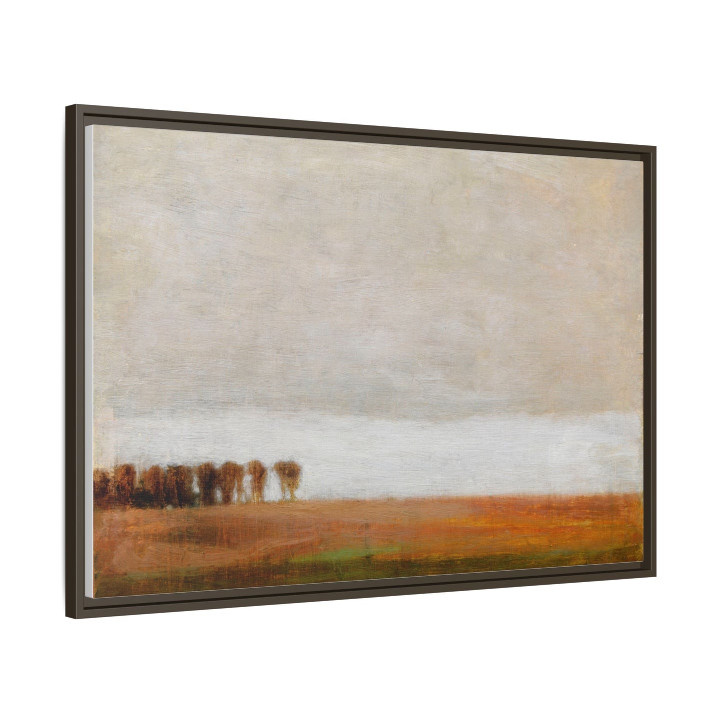 View of Jaegersborg Allé, North of Copenhagen by Vilhelm Hammershøi Framed Matte Canvas Wall Art Print
