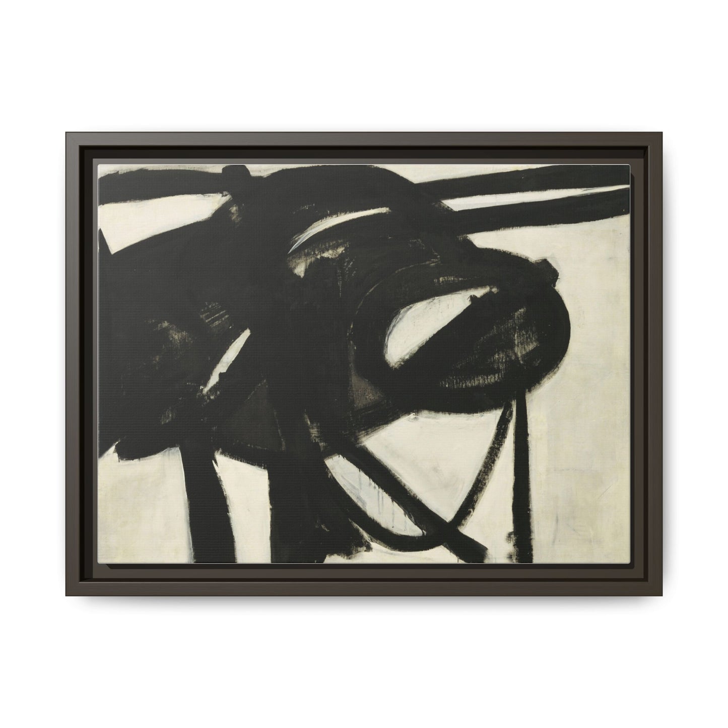 Chief by Franz Kline Abstract Matte Canvas Framed Wall Art