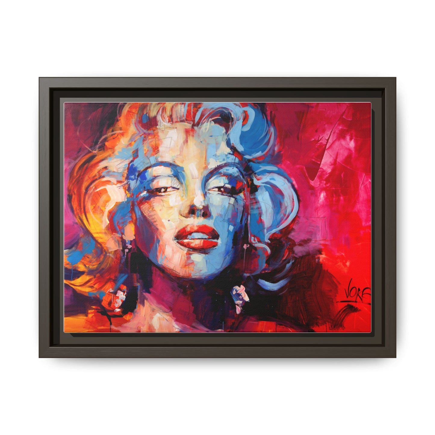 Marilyn Monroe attributed to Voke Matte Canvas Framed Wall Art