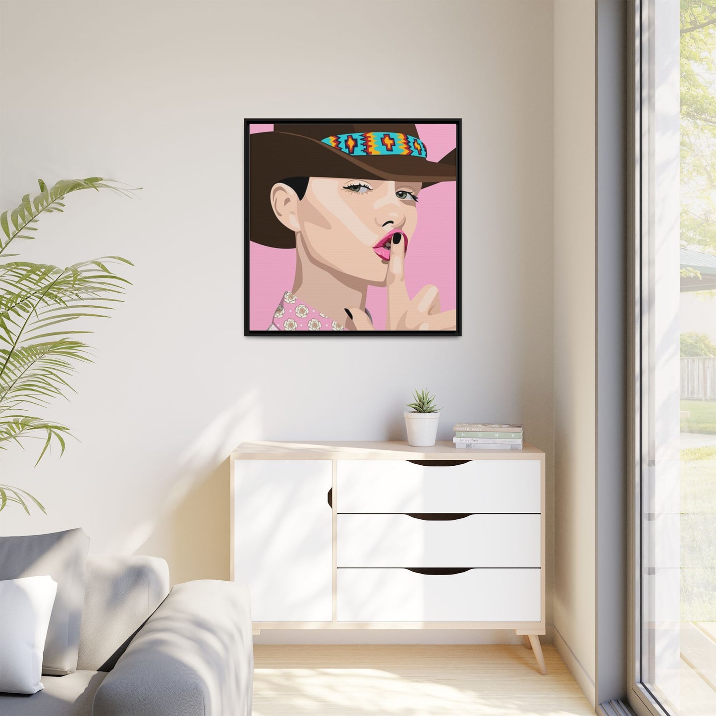 Vivid 63 by Orit Fuchs Matte Framed Canvas Wall Art