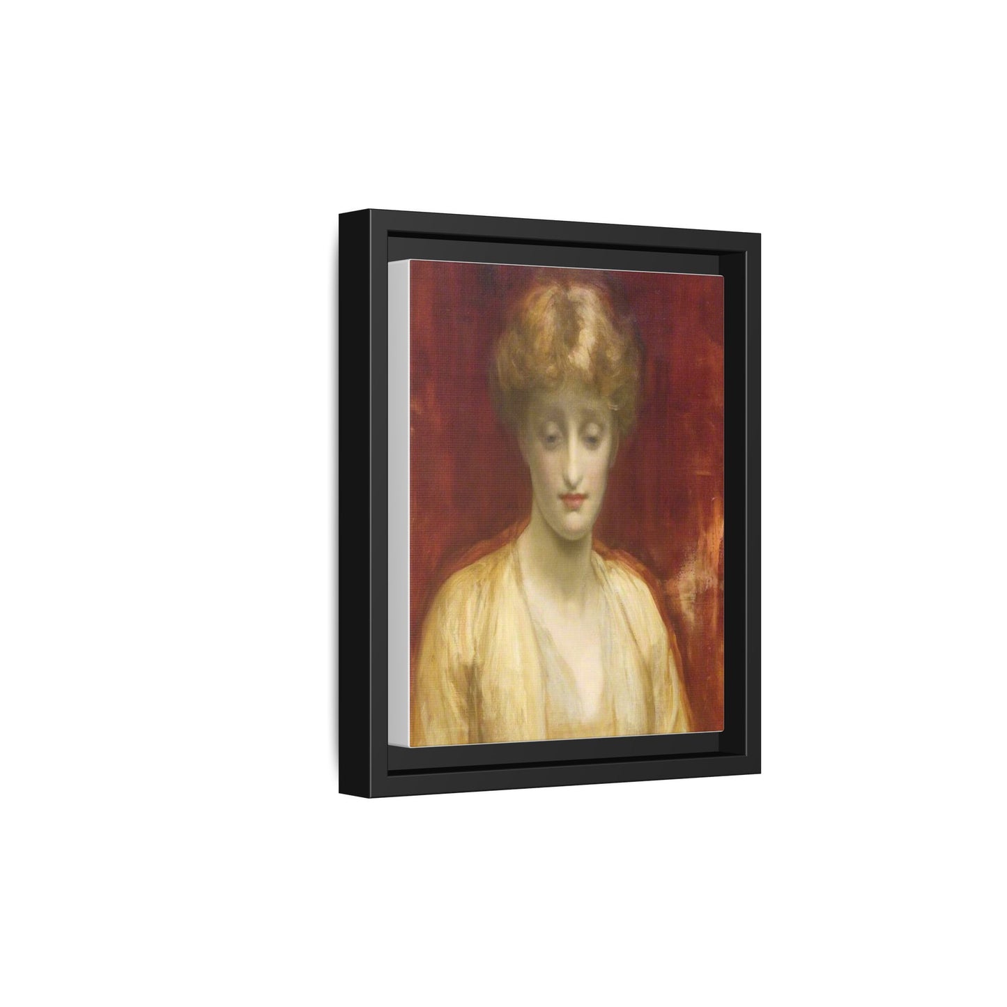 Mrs Williams by Lord Frederic Leighton Framed Matte Canvas Portrait Wall Art Print