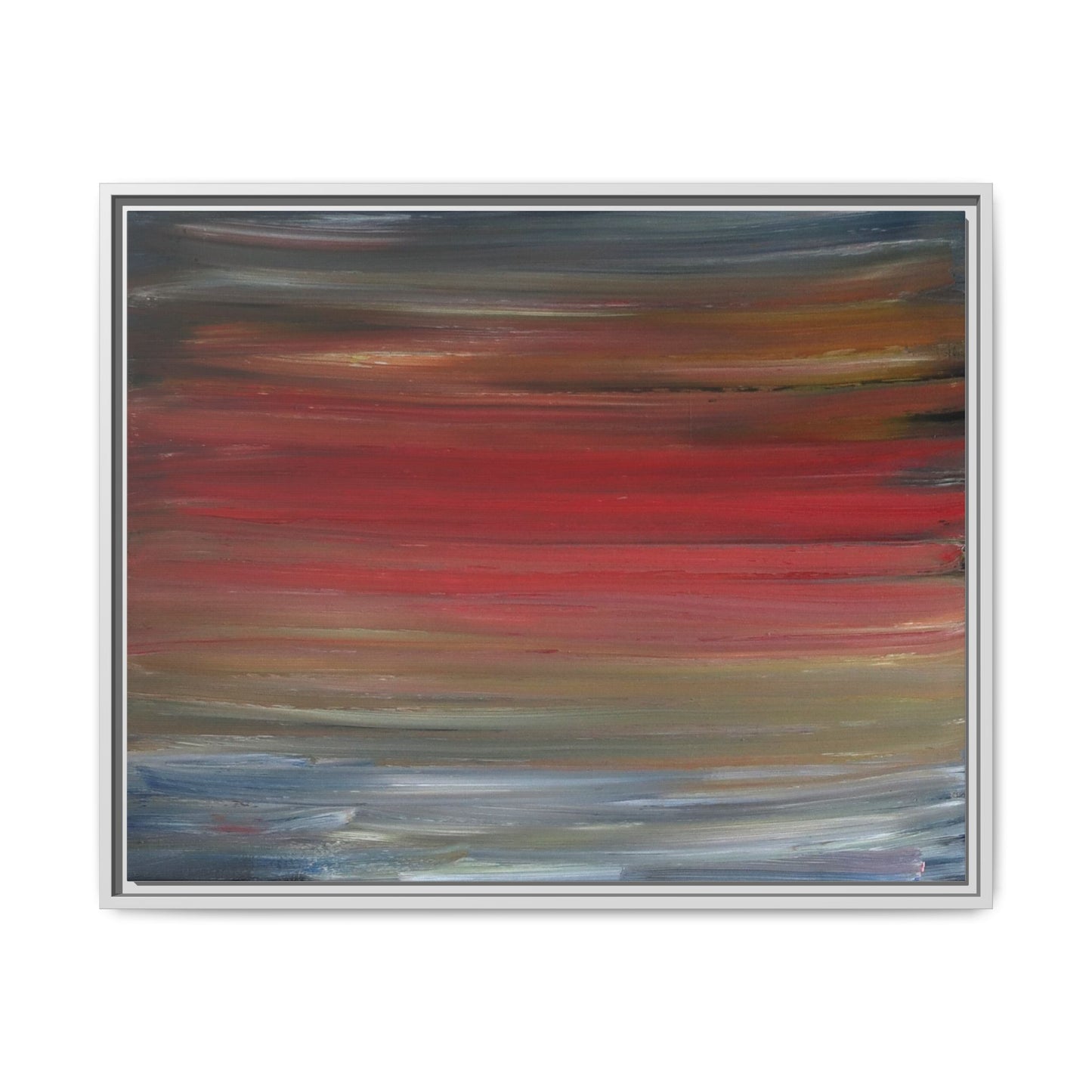 Misty morning by Norman Barrett Framed Matte Canvas Wall Art