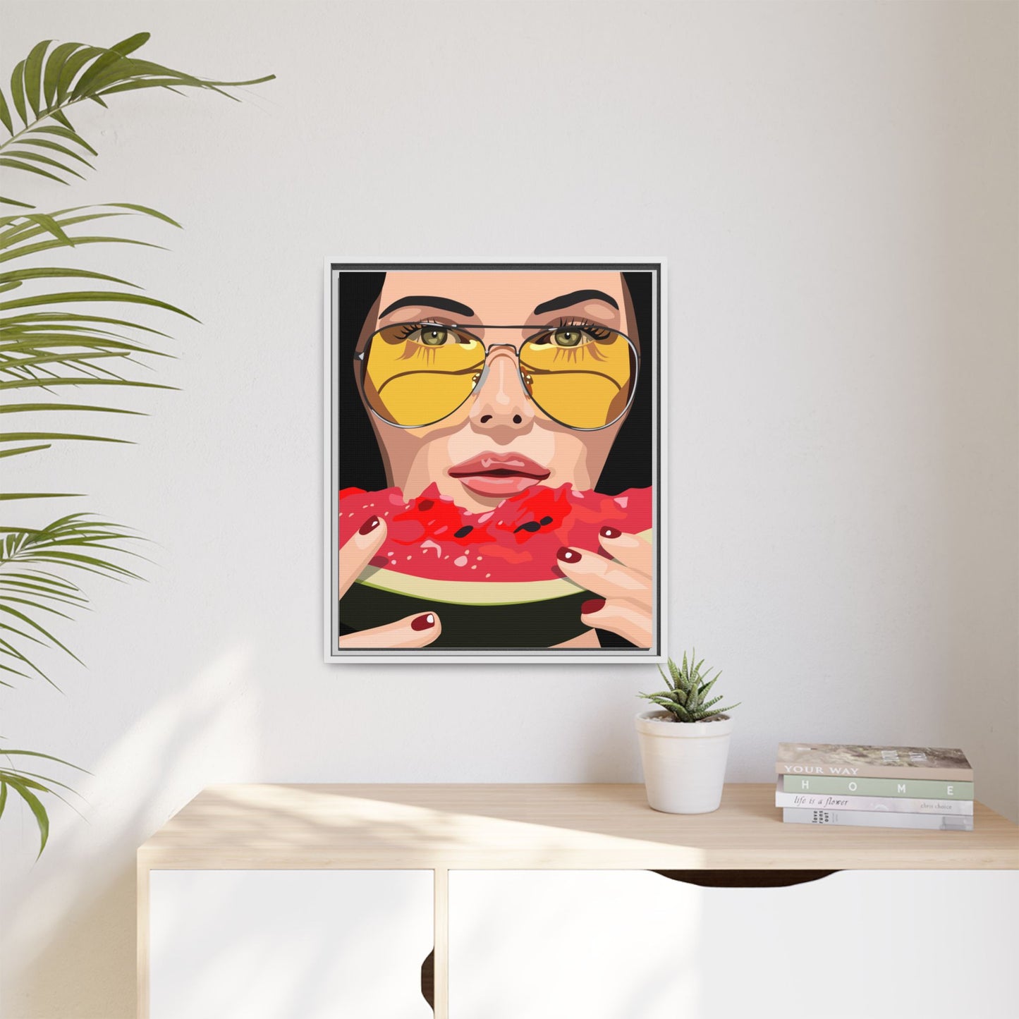 Vivid 81 by Orit Fuchs Framed Matte Canvas Wall Art