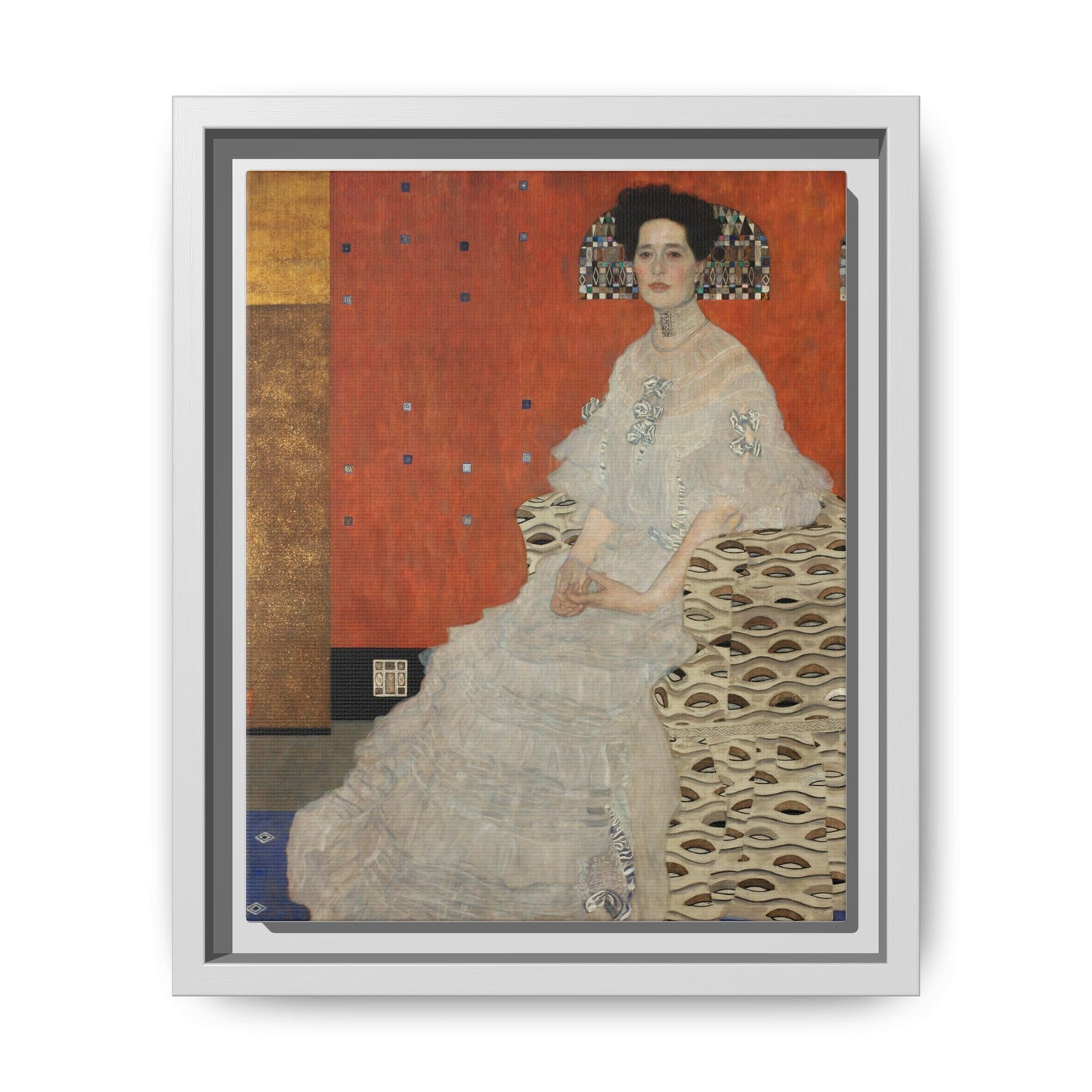 Fritza Riedler by Gustav Klimt Framed Matte Canvas Wall Art Print