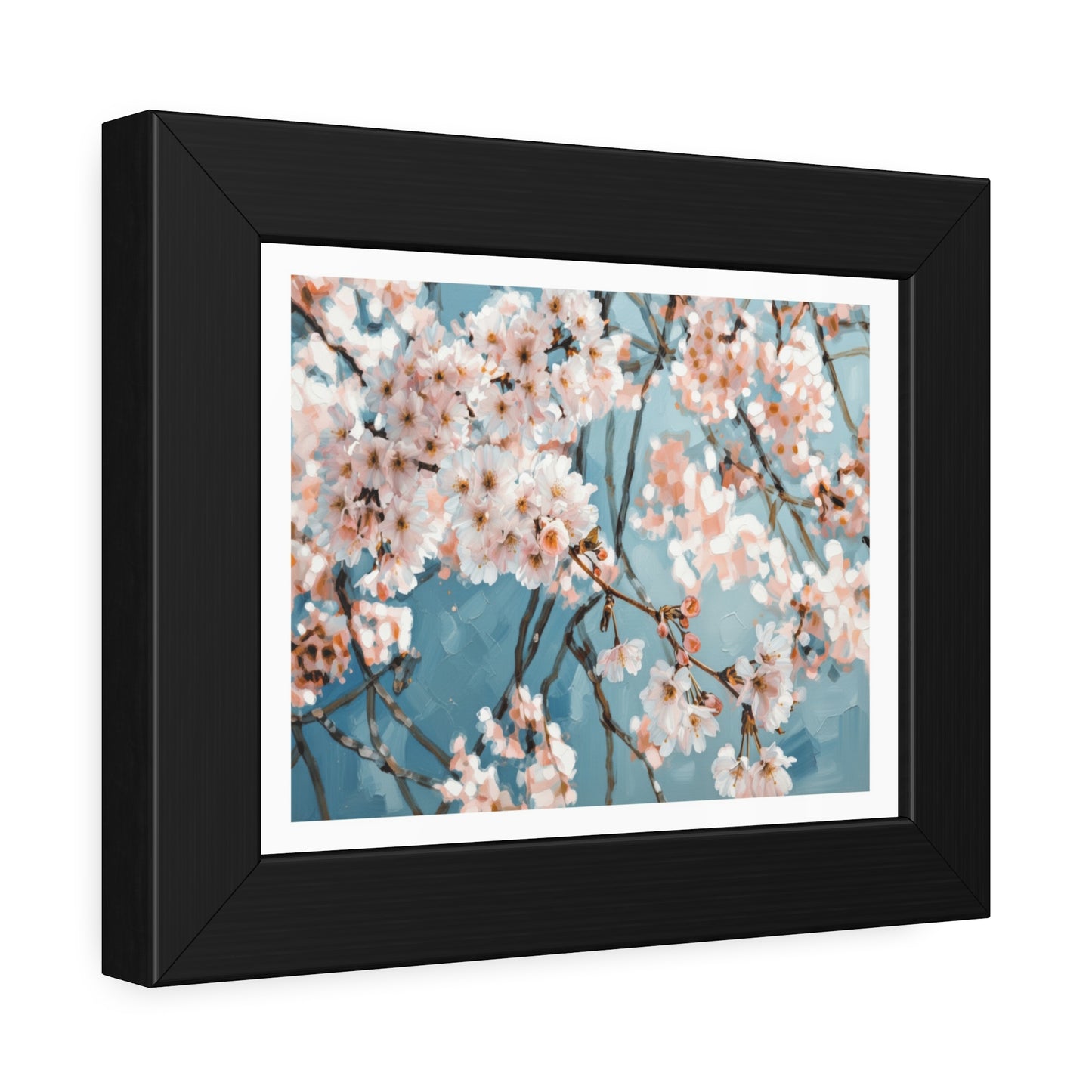 Cherry Blossom Framed Poster — Floral Wall Art Print