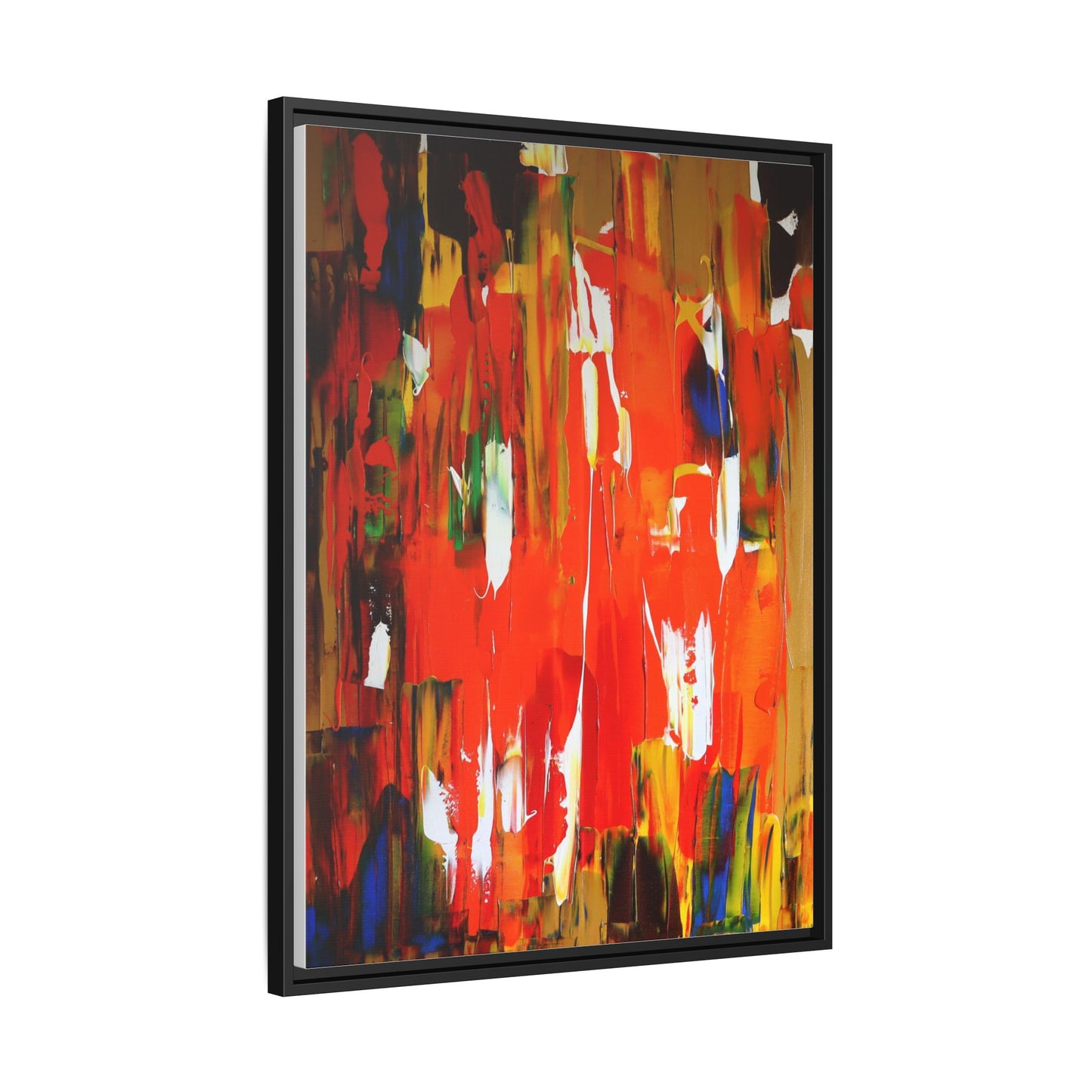 Burn baby burn by Norman Barrett Framed Matte Canvas Wall Art
