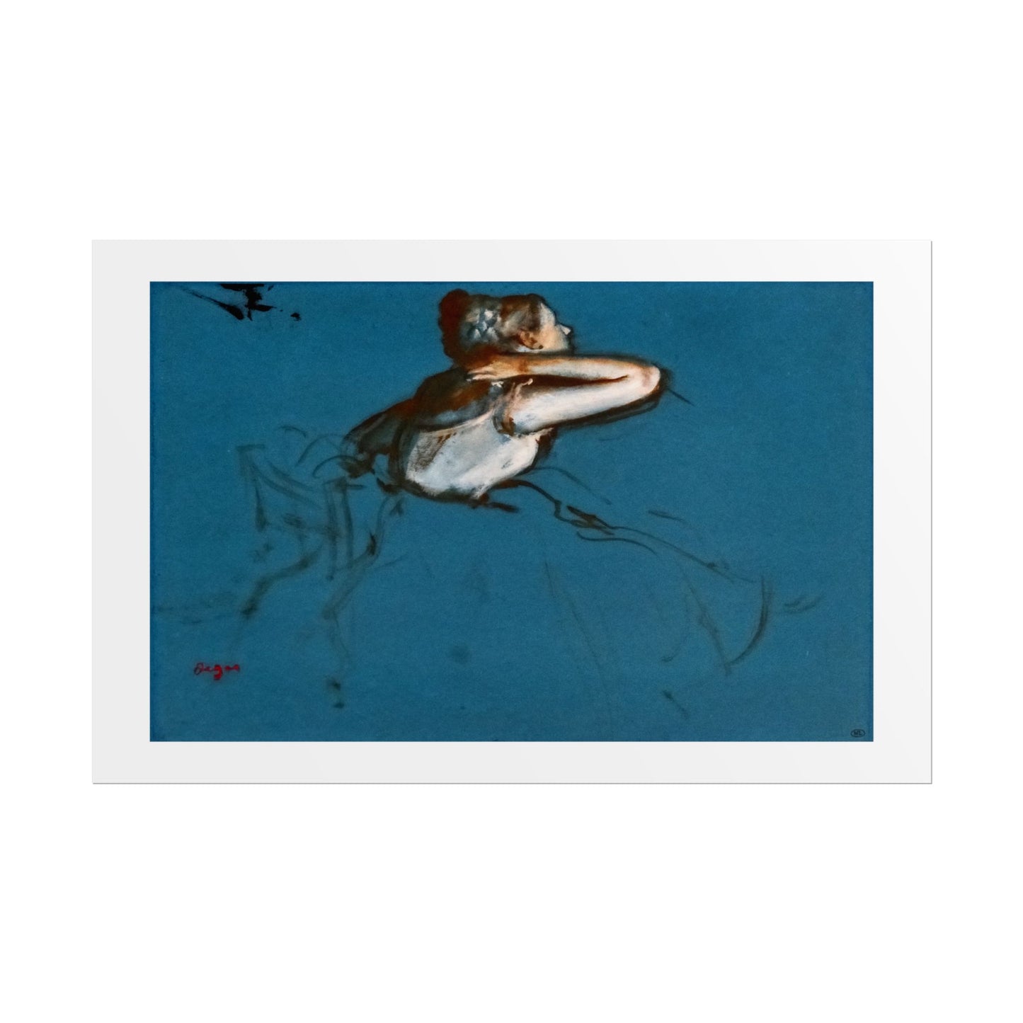 Blue Ballerina by Edgar Degas Wall Art Print