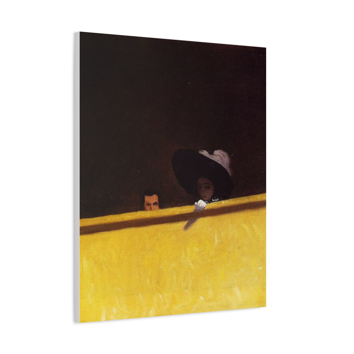 La loge de theatre by Félix Vallotton Matte Canvas Wall Art Print