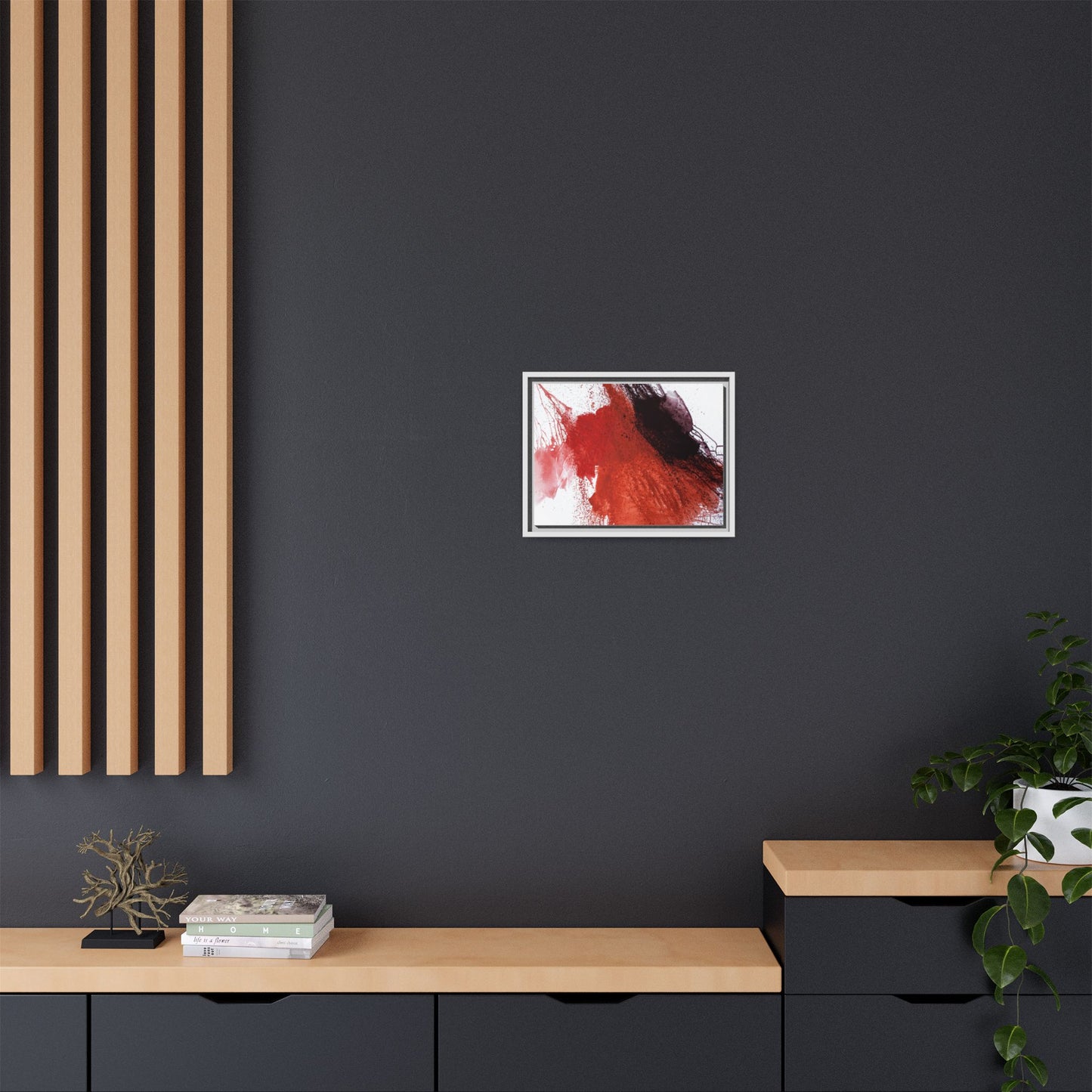 Flame by Natalija Miladinovic Matte Canvas Framed Wall Art