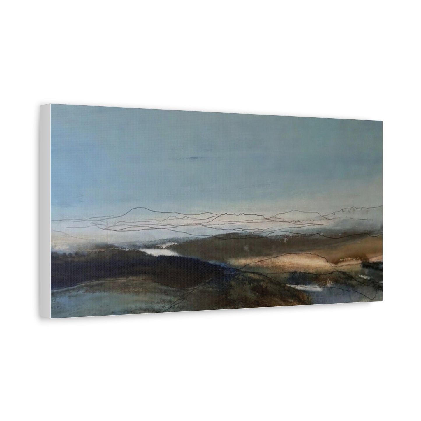 Blue landscape Matte Canvas, Stretched, 1.25"