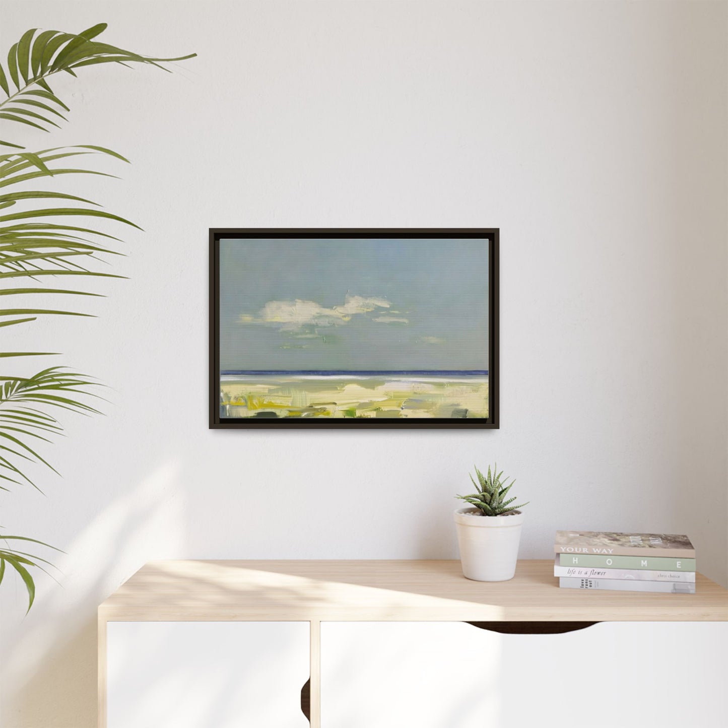 Coastal Calm Matte Canvas Framed Wall Art