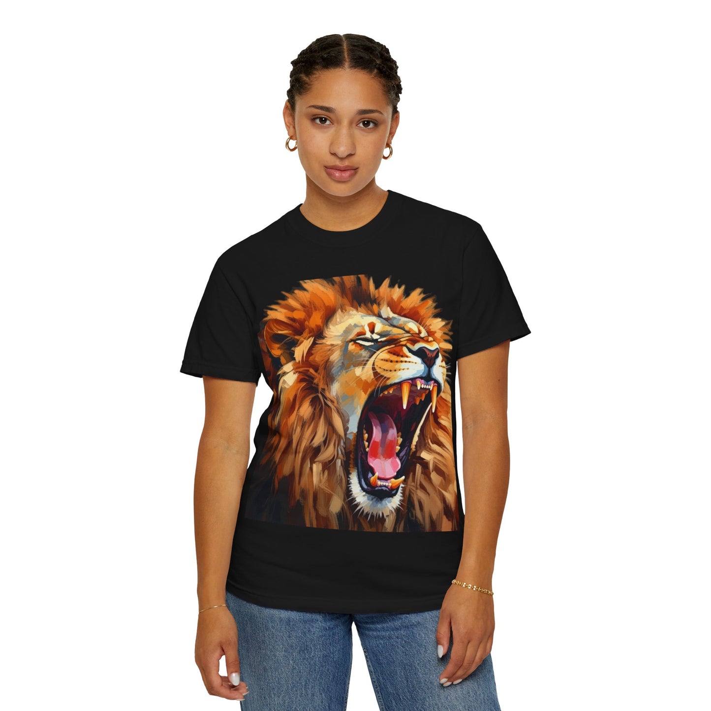 Roaring Lion T-Shirt Bold Wildlife Graphic Tee