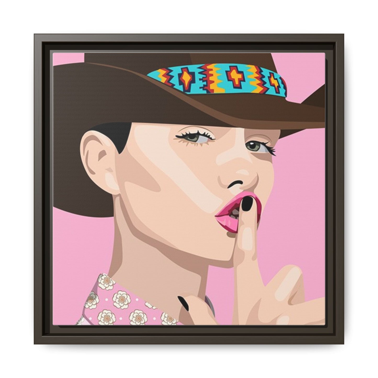 Vivid 63 by Orit Fuchs Matte Framed Canvas Wall Art