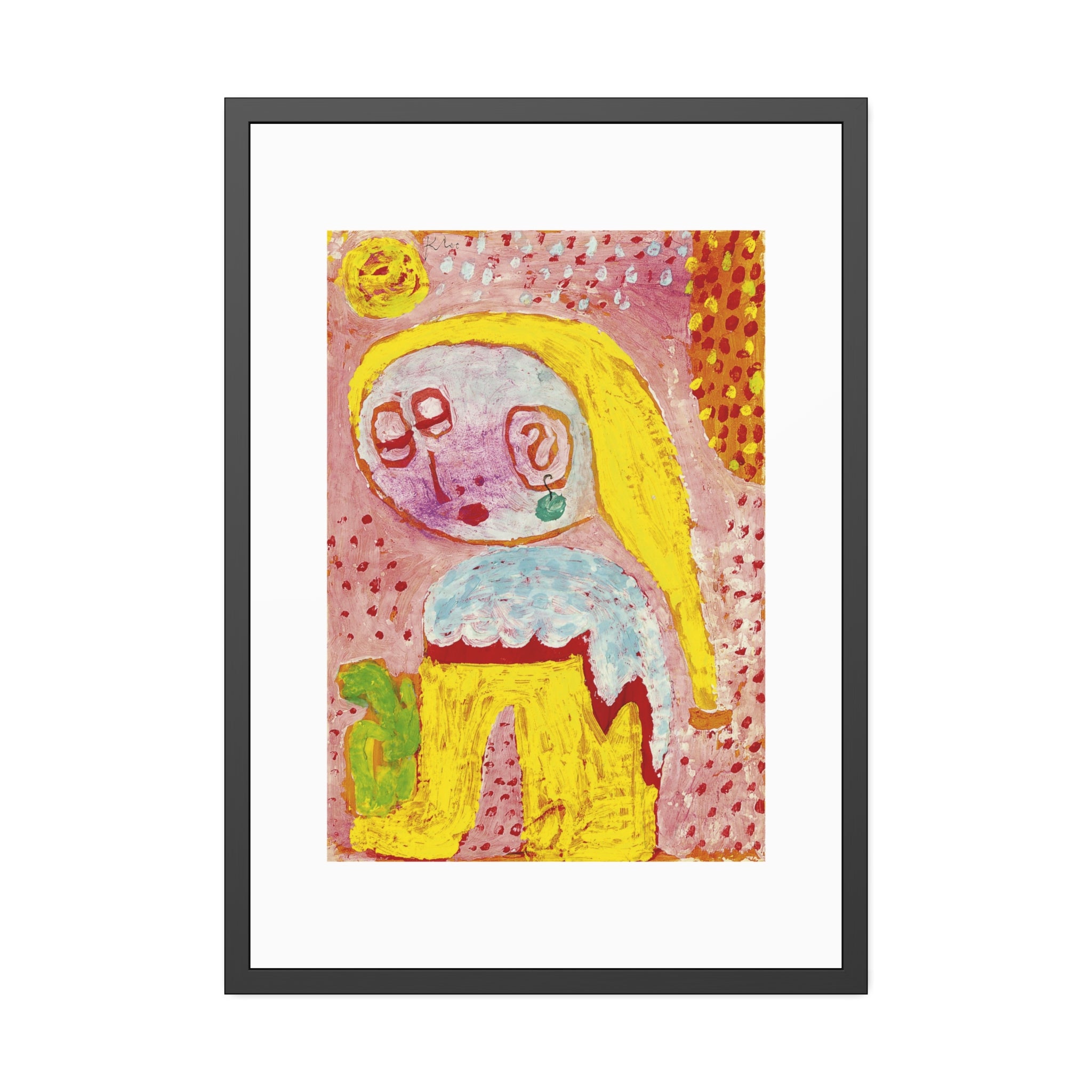 Magdalena vor der Bekehrung by Paul Klee Framed Abstract Wall Art Print