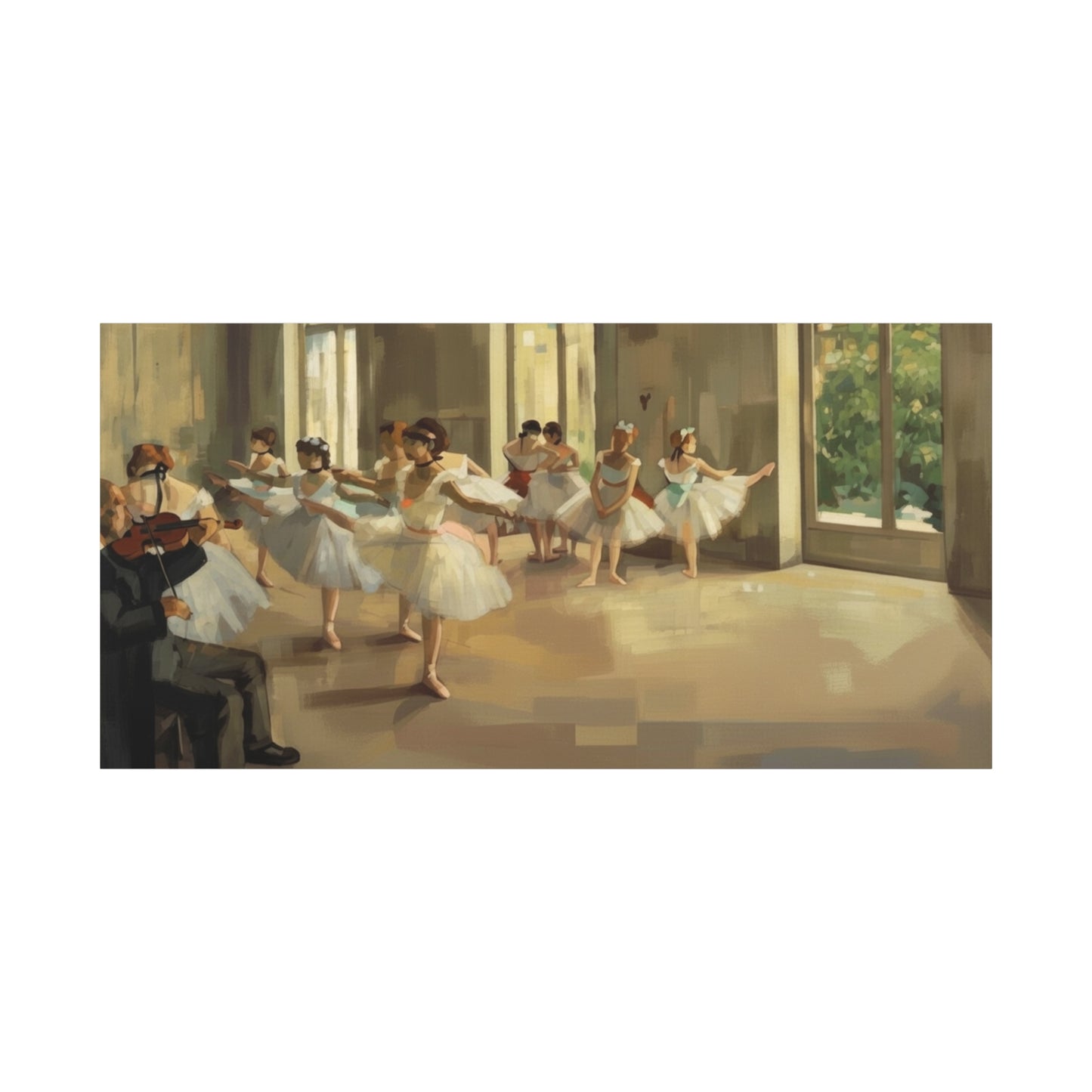 Ballet Rehearsal Matte Canvas
