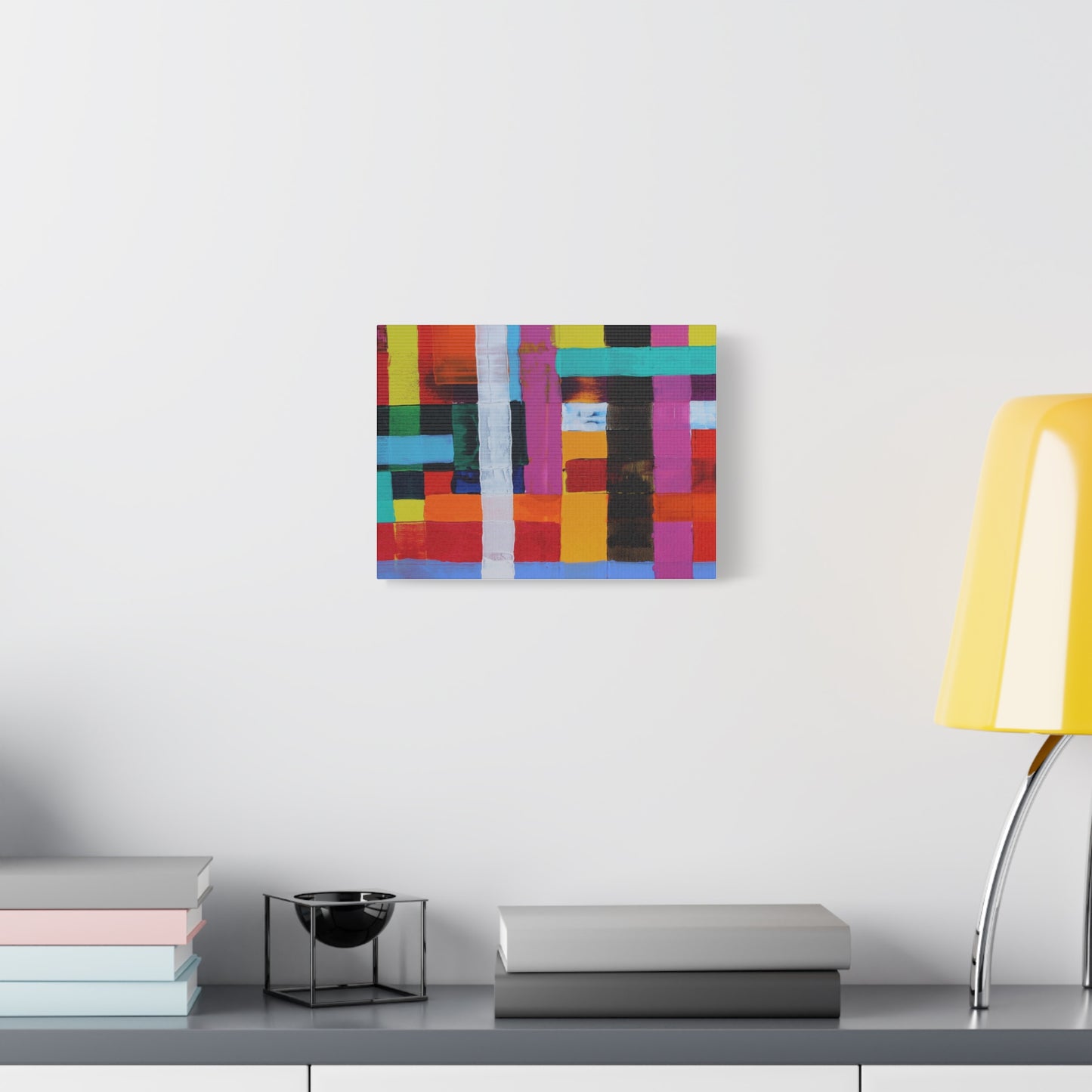 Farbfeld Malerei (Acryl) by Unknown Artist Matte Canvas Print Wall Art