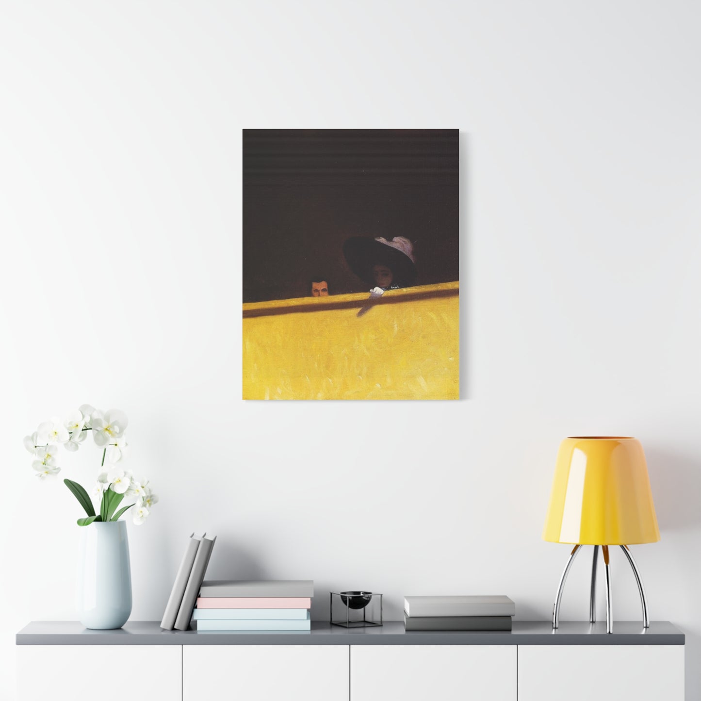 La loge de theatre by Félix Vallotton Matte Canvas Wall Art Print