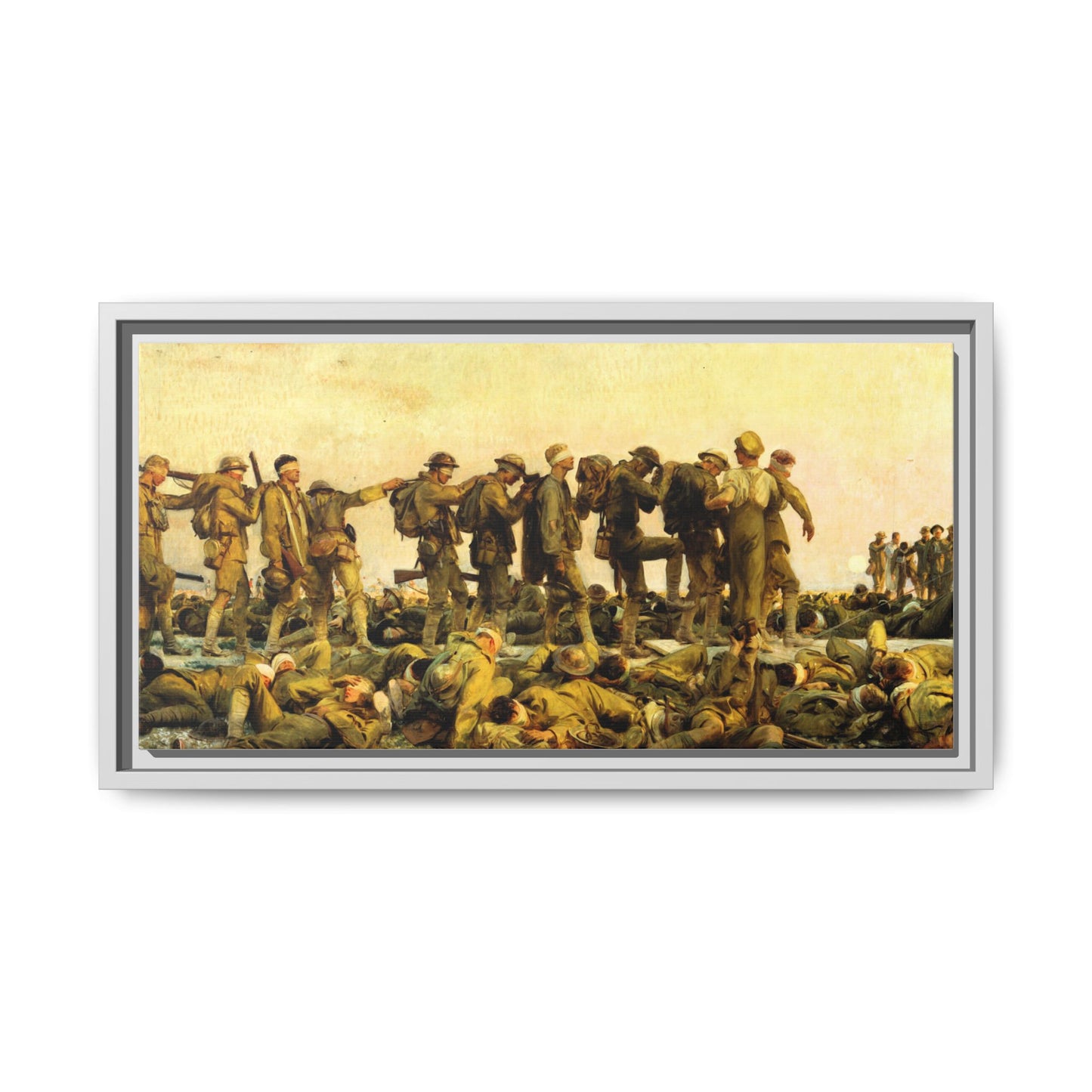 Gassed by John Singer Sargent (RA) Framed Matte Canvas Print