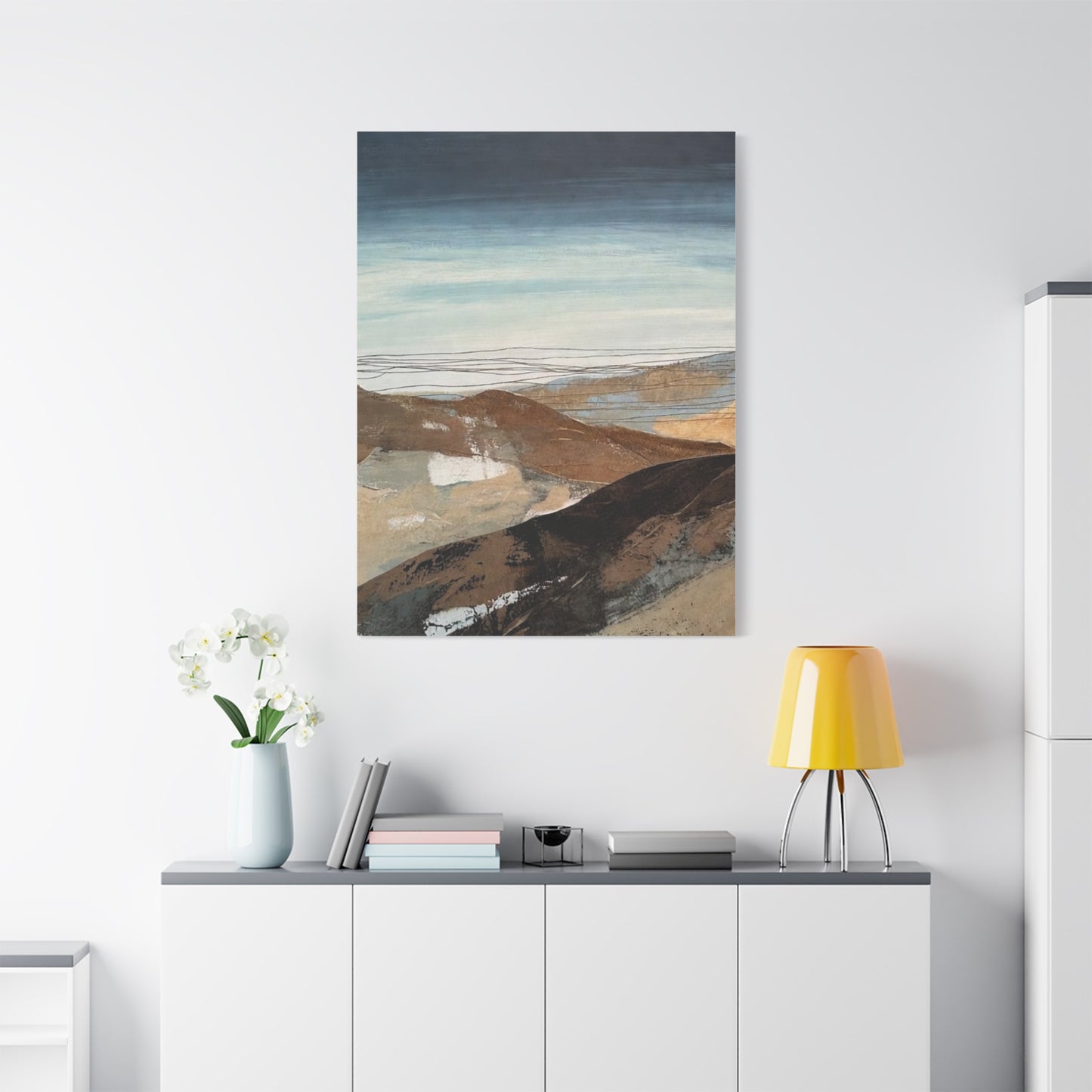 Abstract Landscape Matte Canvas Wall Art — Stretched 1.25"