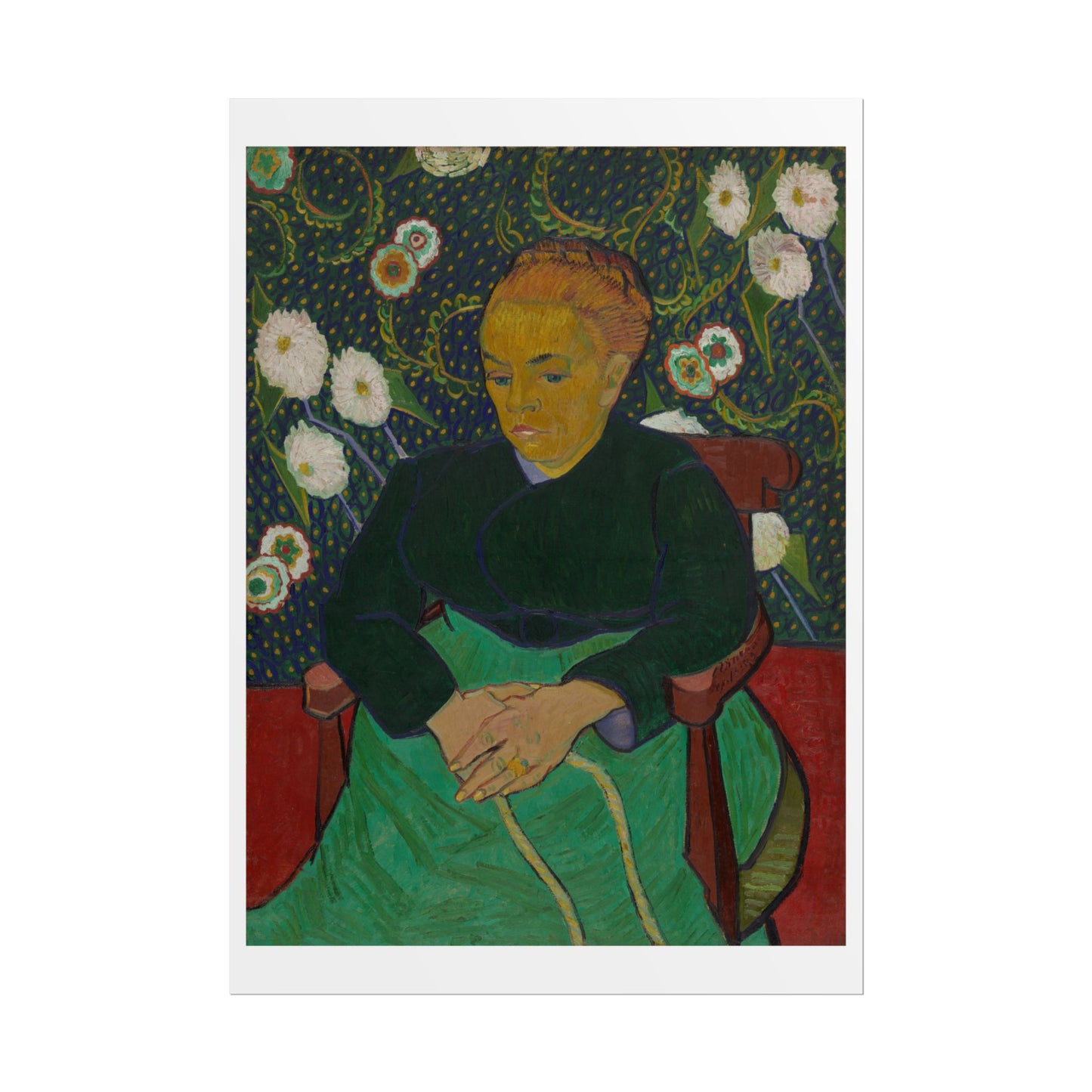 Madame Roulin Rocking the Cradle (La berceuse) by Vincent Van Gogh Wall Art Print