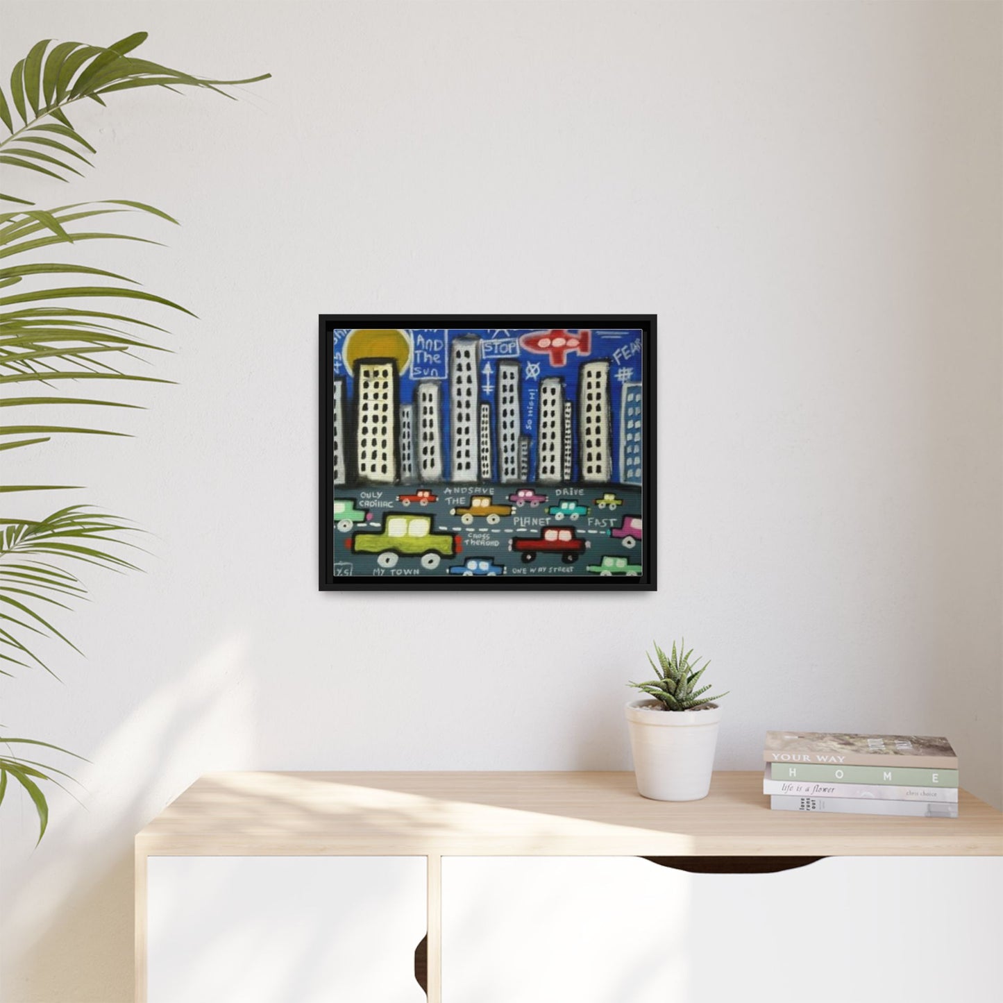 Only Cadillac 2 by Yann Sciberras Framed Matte Canvas Wall Art Print