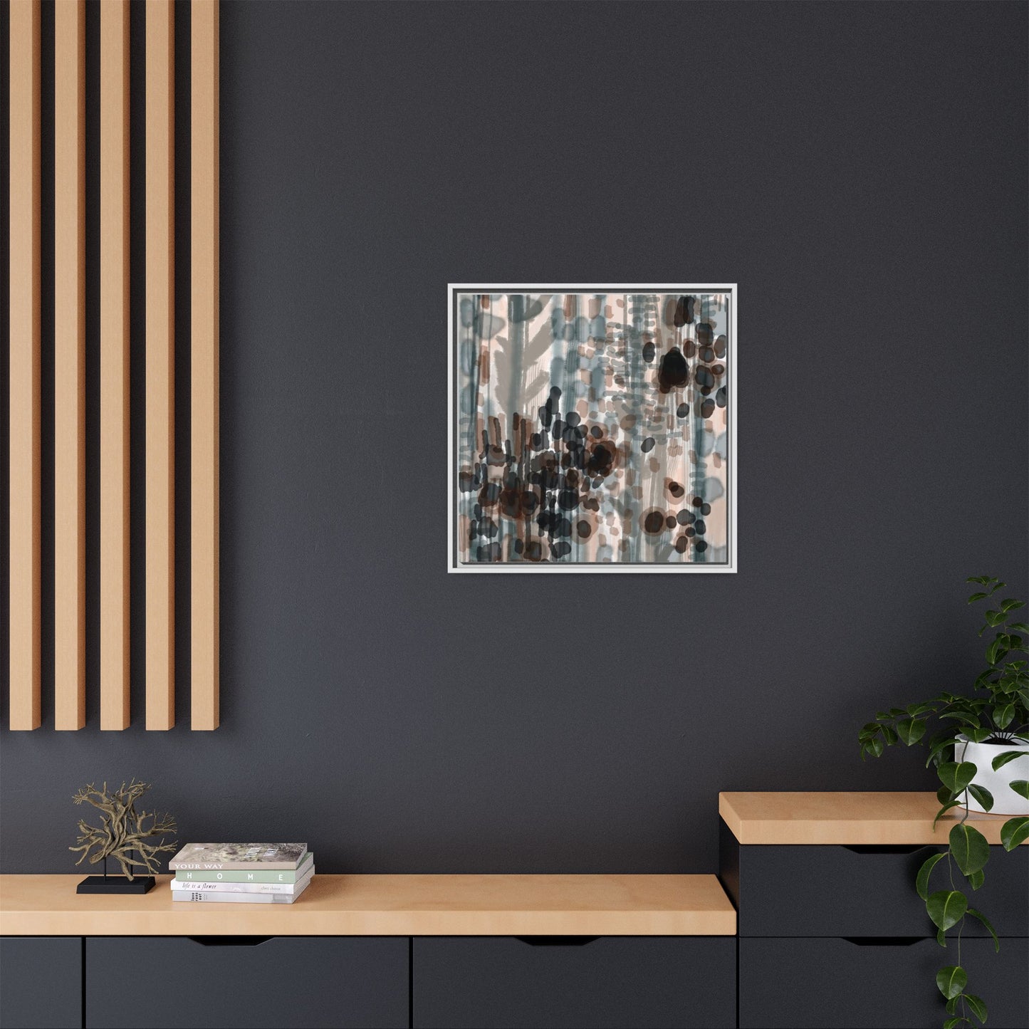 Vleken by an unknown artist Framed Canvas Art