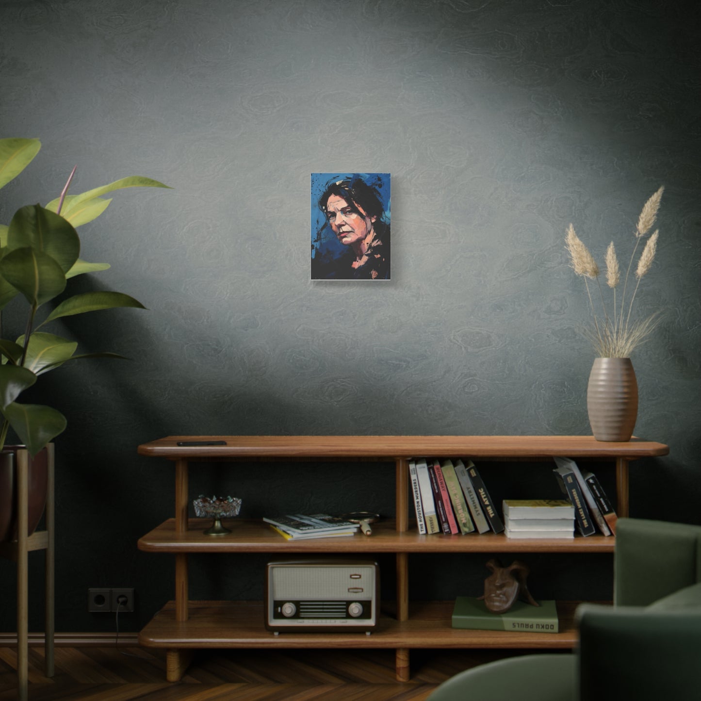Expressionist Portrait Canvas — Matte Stretched Wall Art