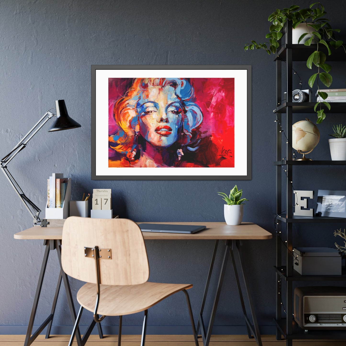 Marilyn Monroe attributed to Voke Framed Wall Art Print