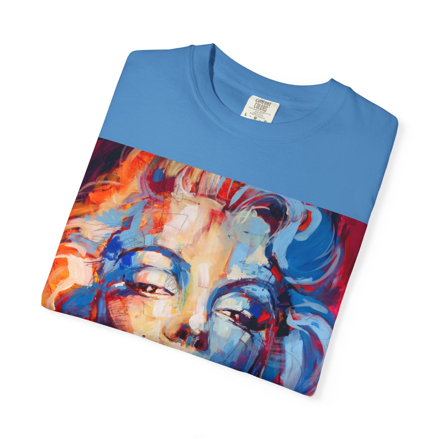 Artistic Pop Portrait T-Shirt — Colorful Marilyn-Inspired Graphic Tee