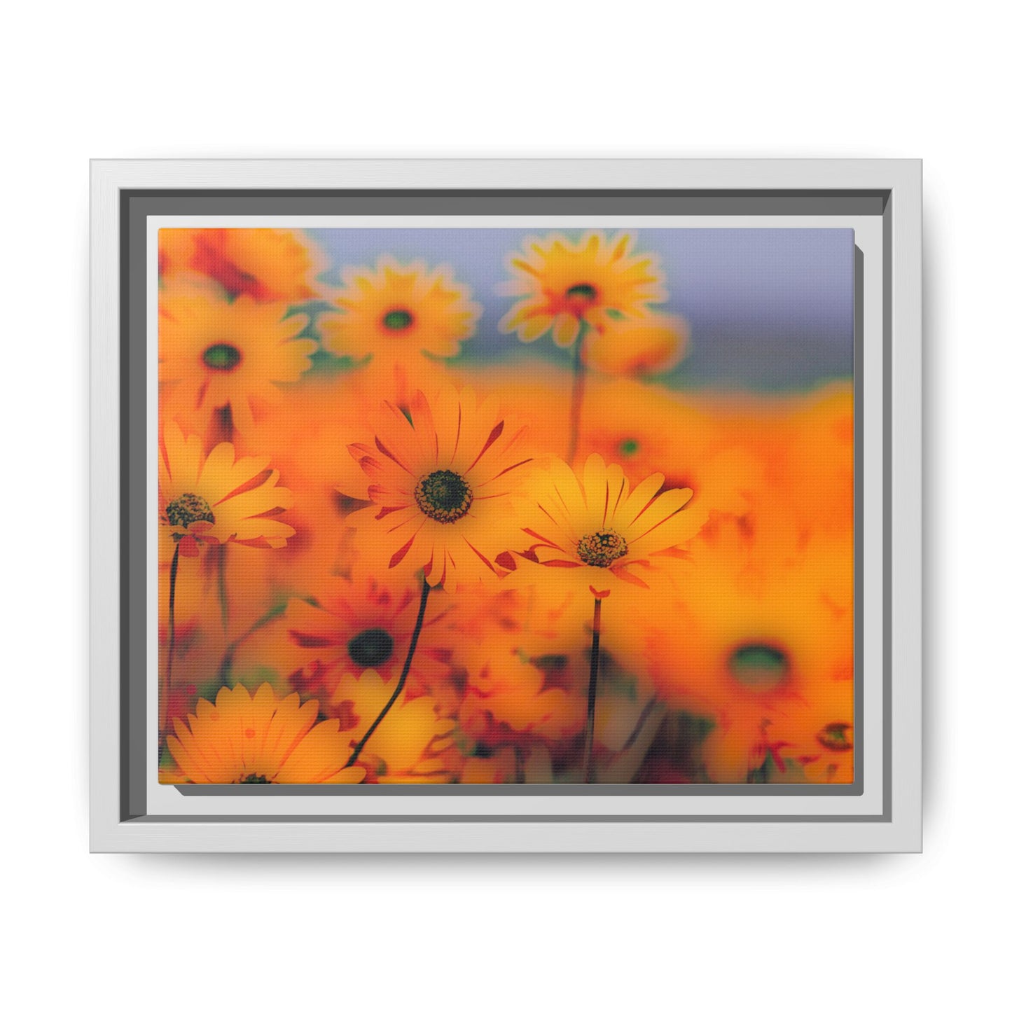 Bee Garden by Norman Barrett Framed Matte Canvas Wall Art Print