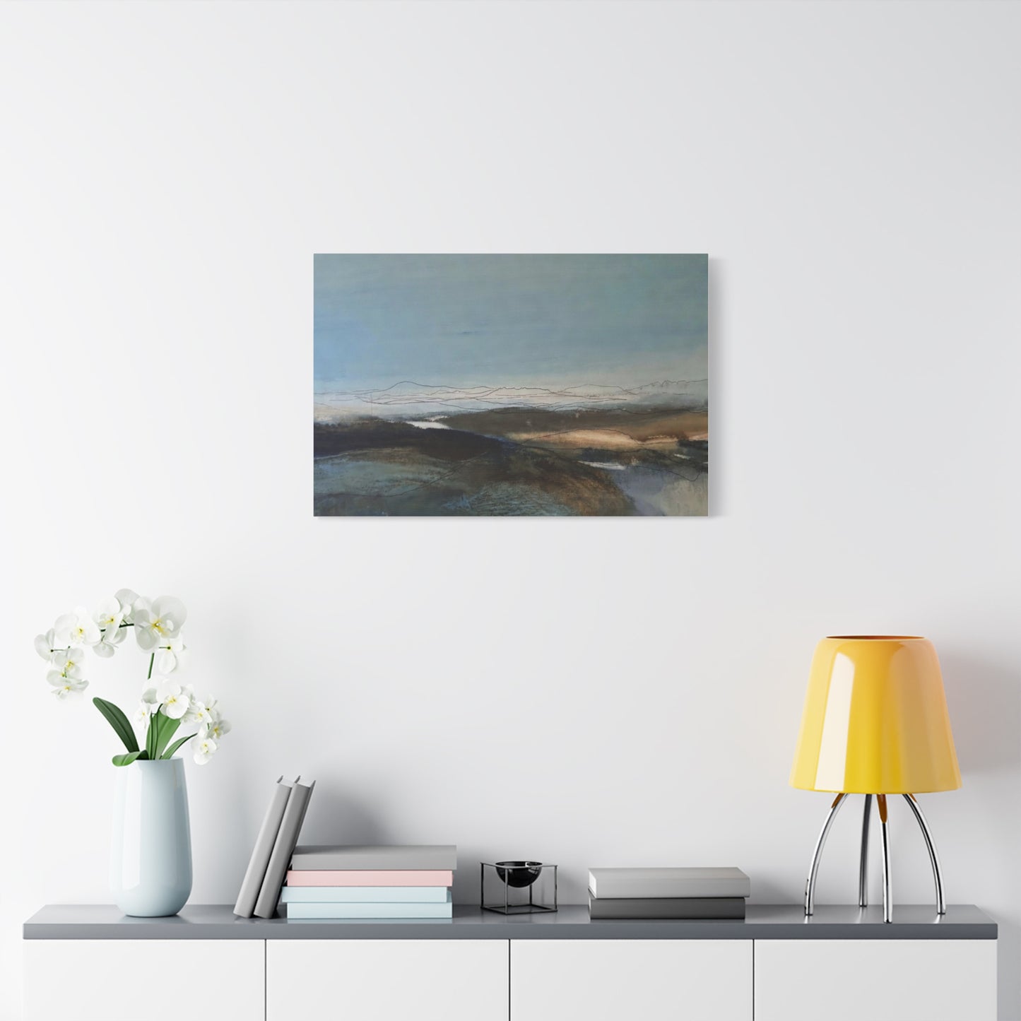 Blue landscape Matte Canvas, Stretched, 1.25"