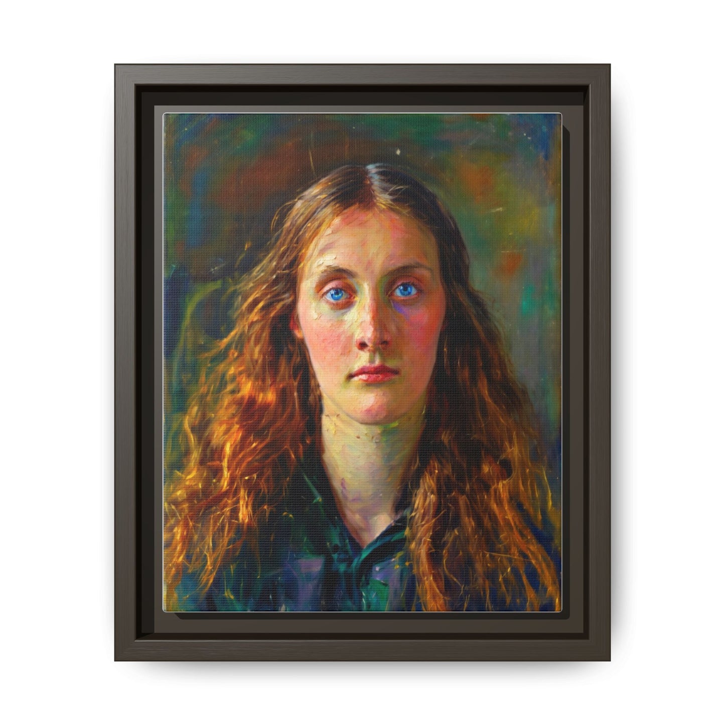 Framed Matte Canvas Print — Vintage Portrait Art