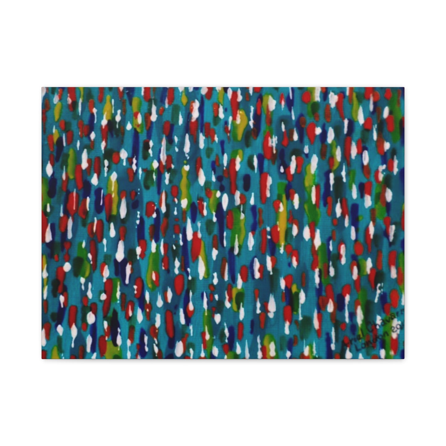 Colours Of The Soul Reflecting On Water by Ariel Chavarro Avila Matte Canvas Wall Art