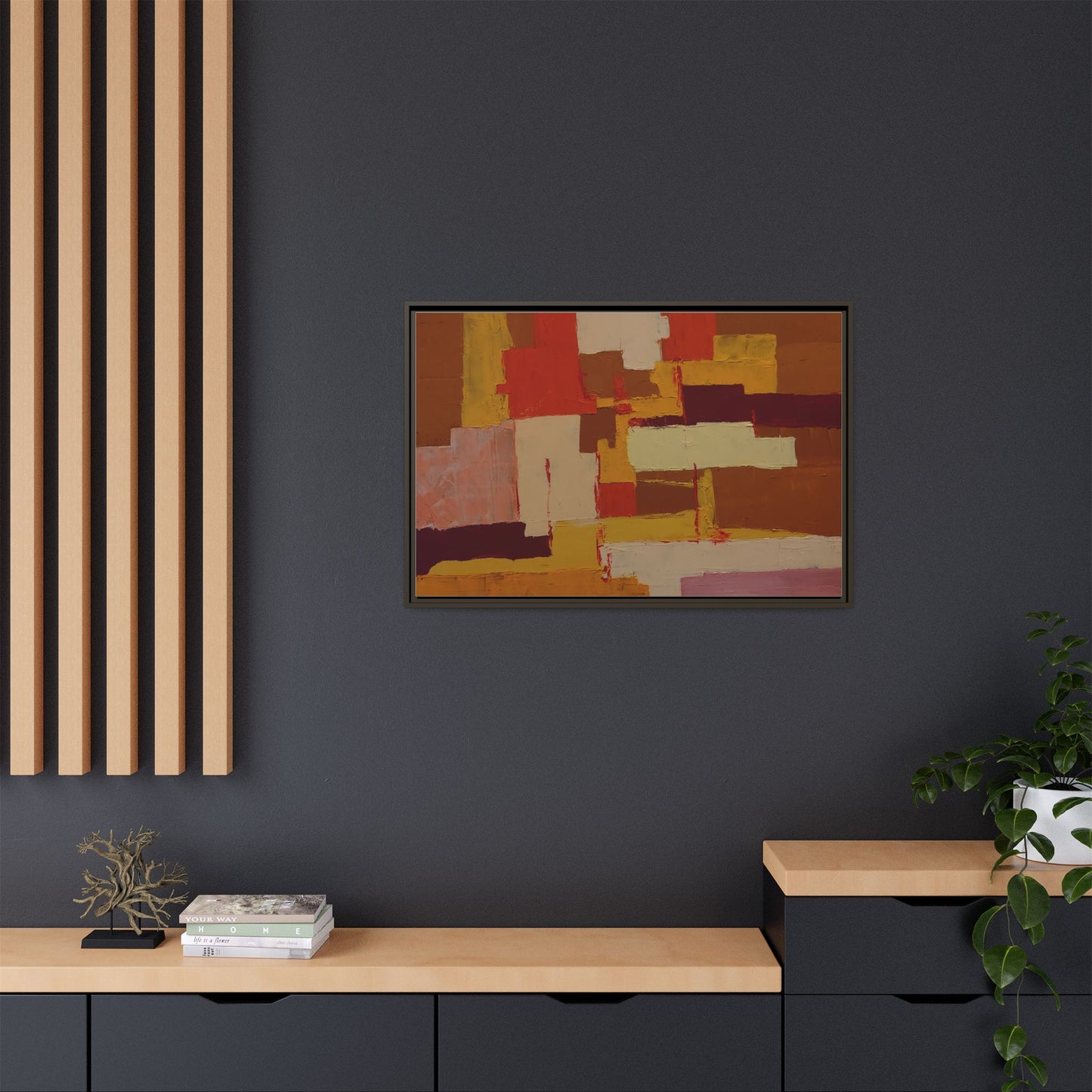 Tableau Confusion by Nicolae Calancea Framed Canvas Wall Art Print