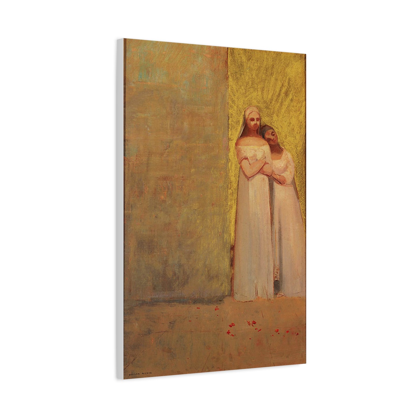 The Two Graces by Odilon Redon Matte Canvas Wall Art Print