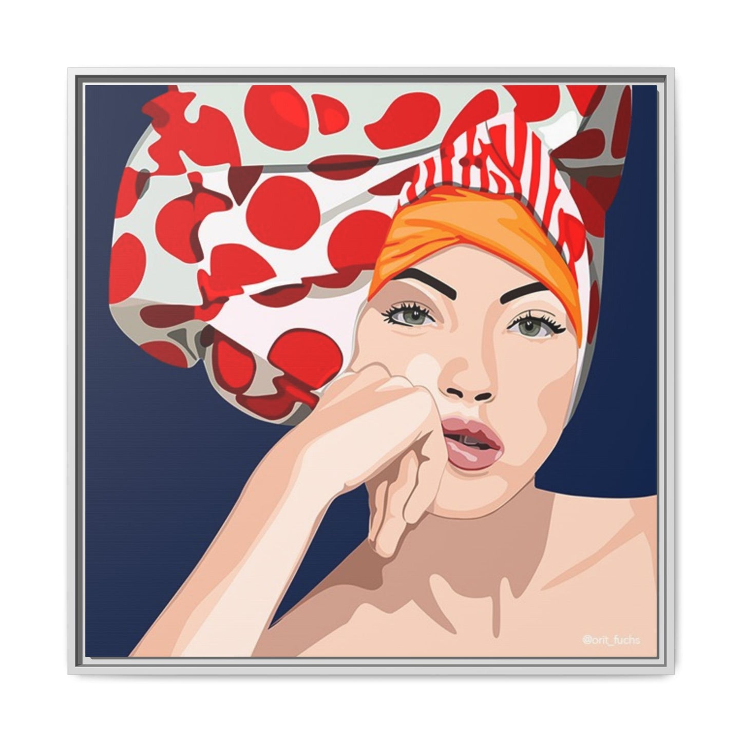 Vivid 20 by Orit Fuchs Pop Art Matte Canvas Framed Wall Art Print