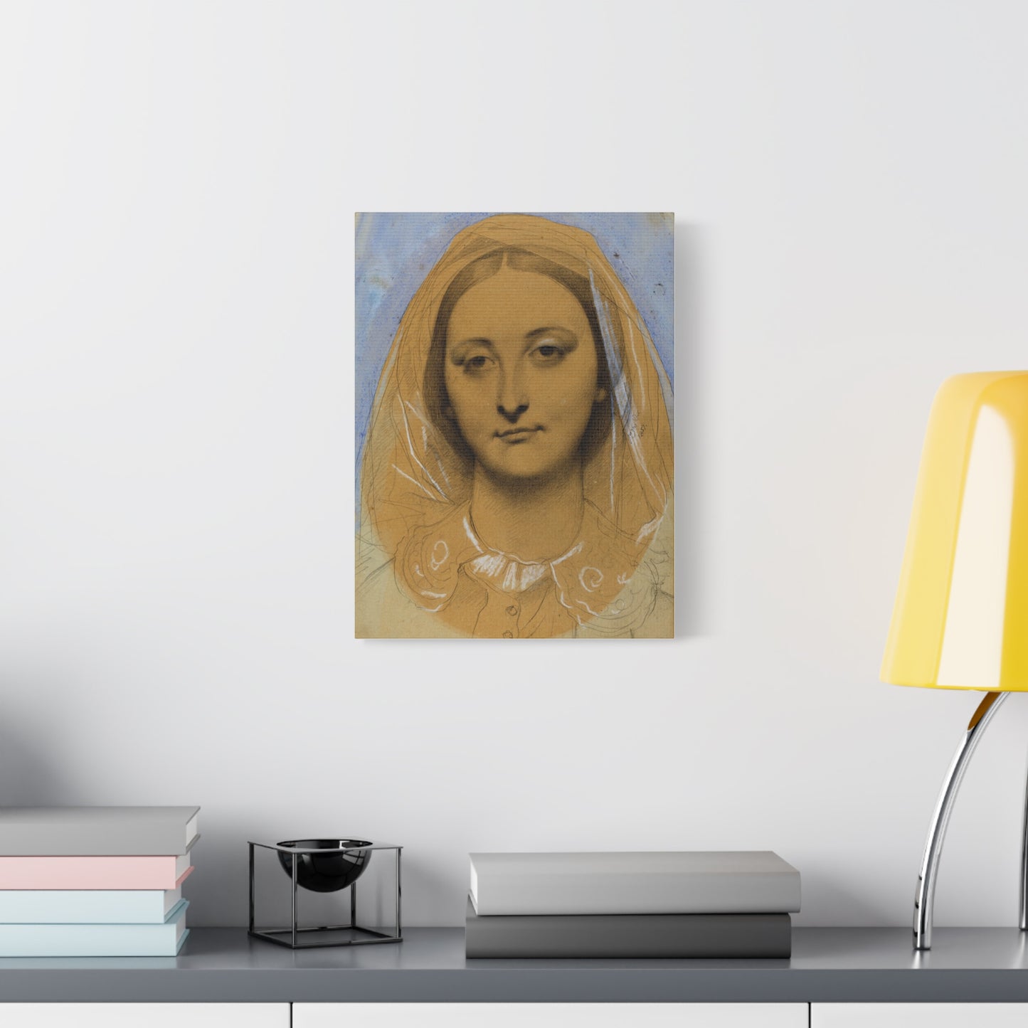 Mademoiselle Mary de Borderieux by Jean Auguste Dominique Ingres Matte Stretched Canvas Wall Art