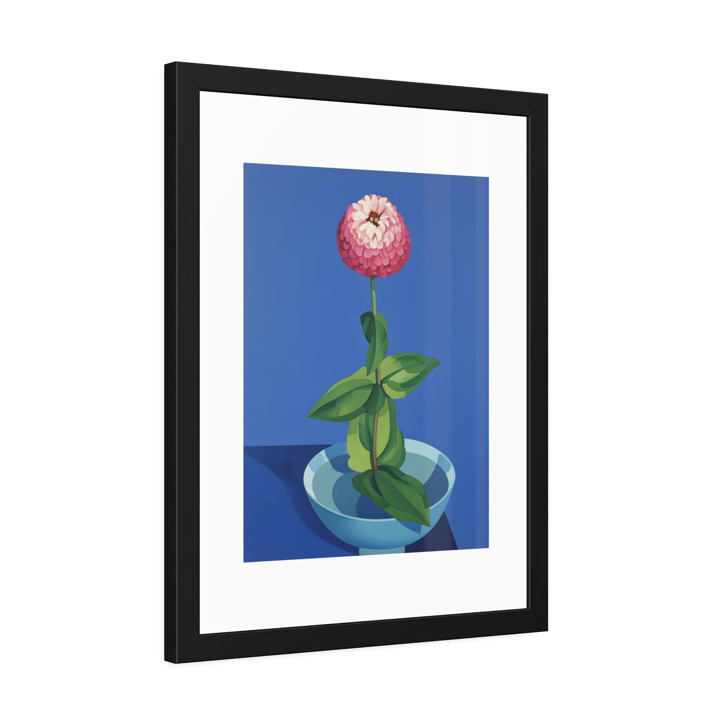 Framed Poster — Pink Bloom Still Life Wall Art