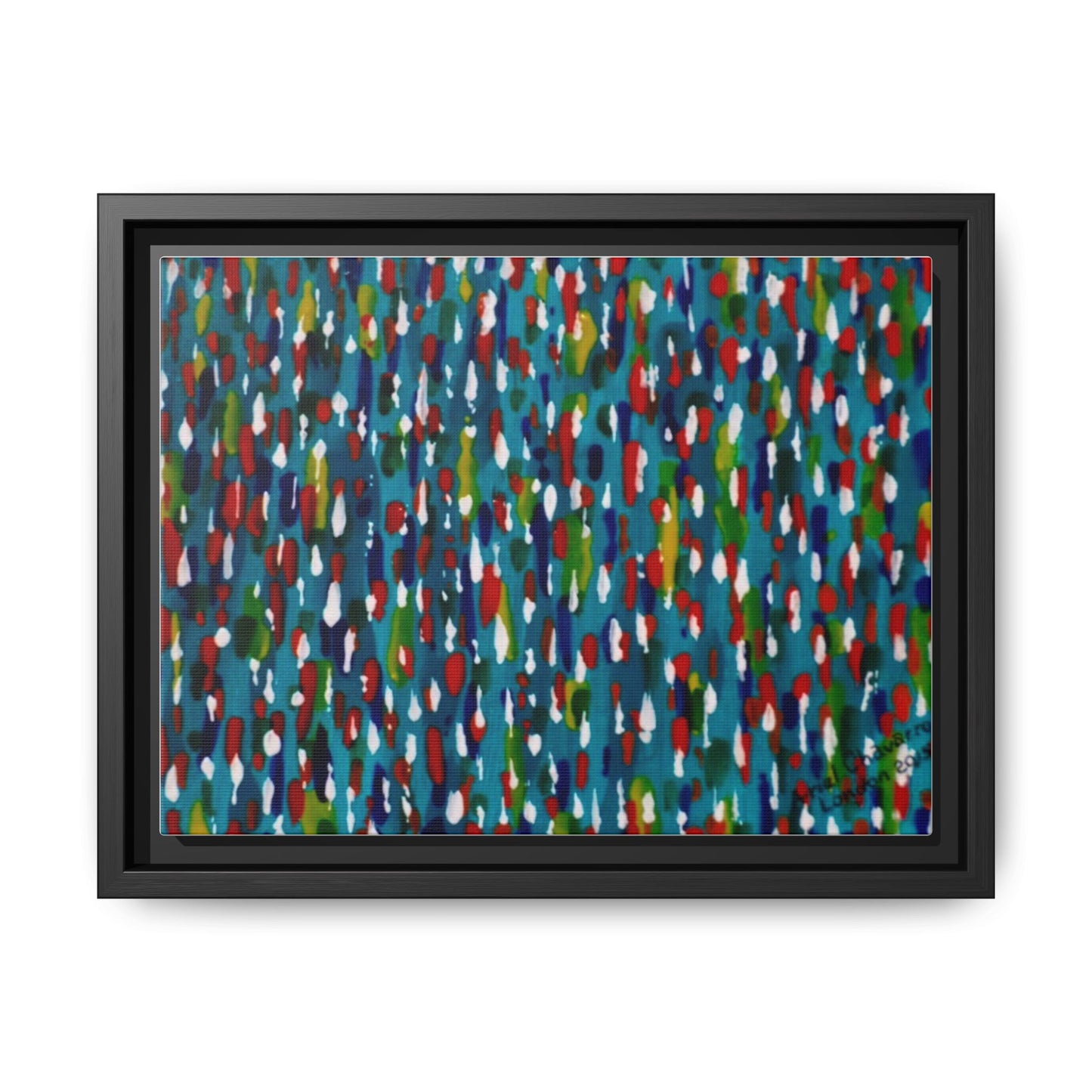 Colours Of The Soul Reflecting On Water by Ariel Chavarro Avila Matte Canvas Framed Art
